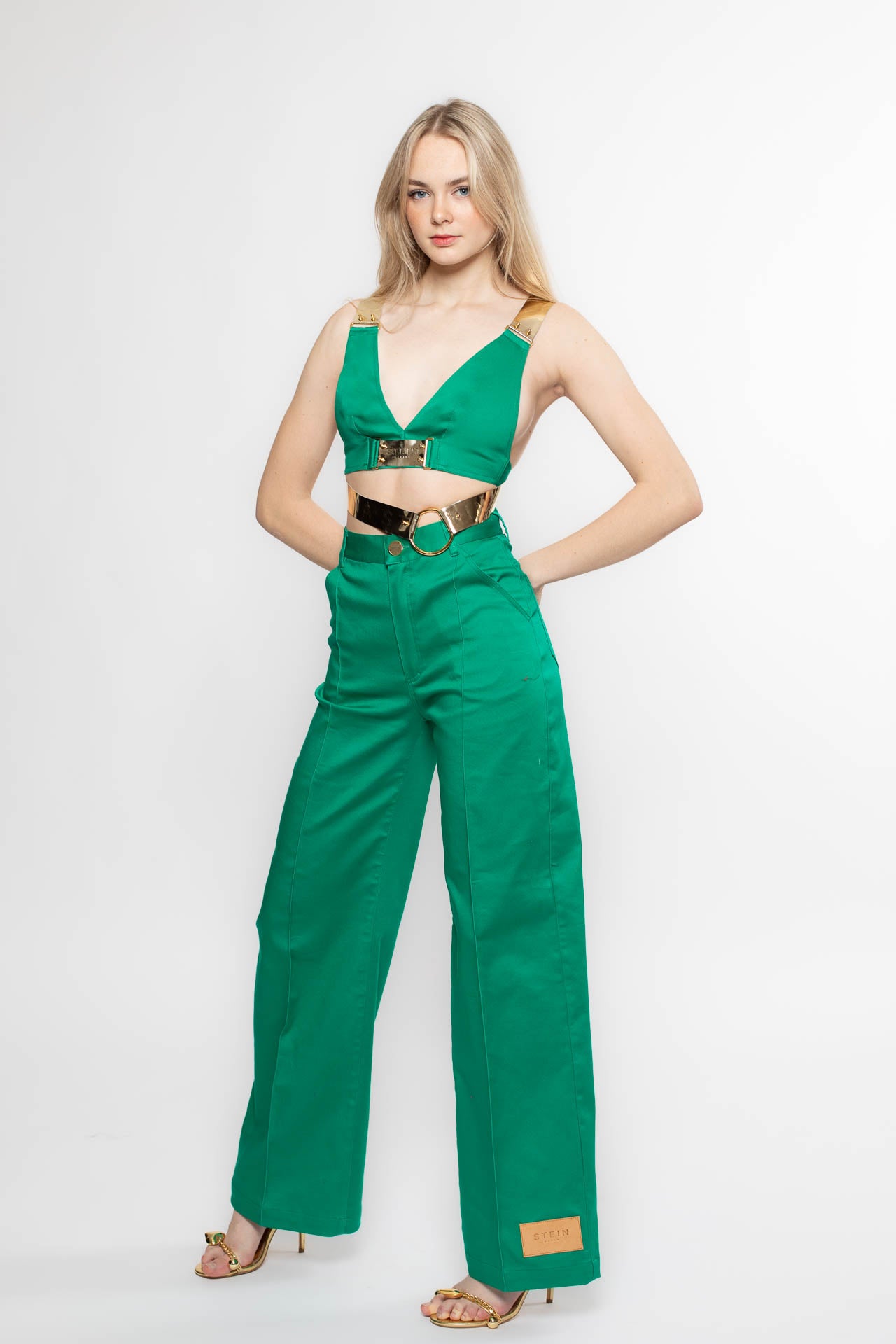 Green Denim Jeans