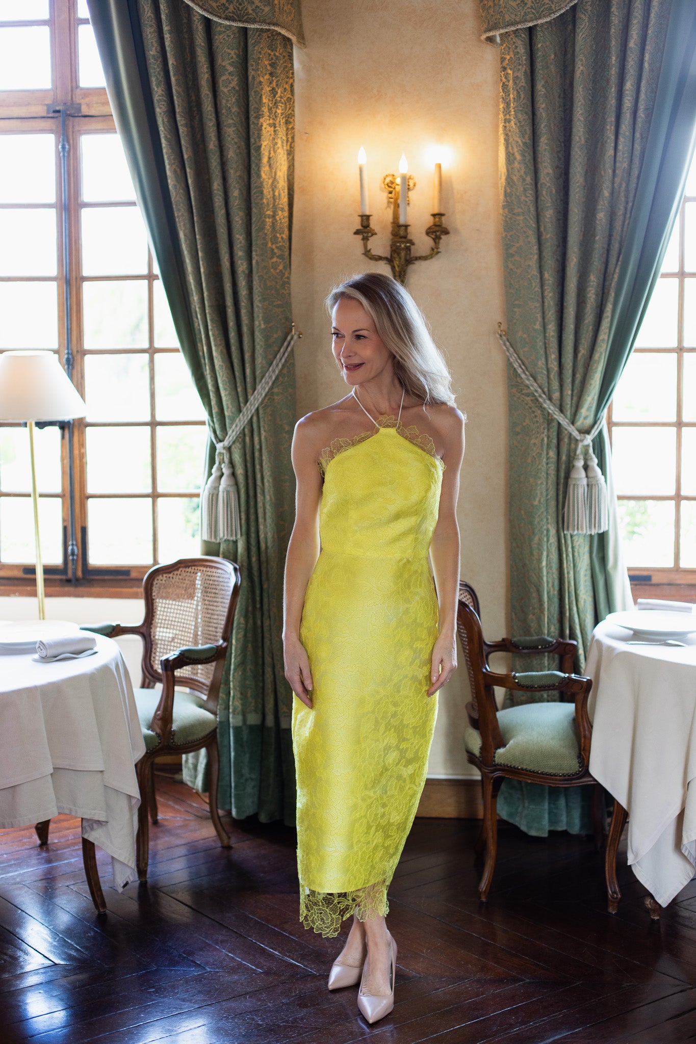 Yellow Fleur Sauvage Dress