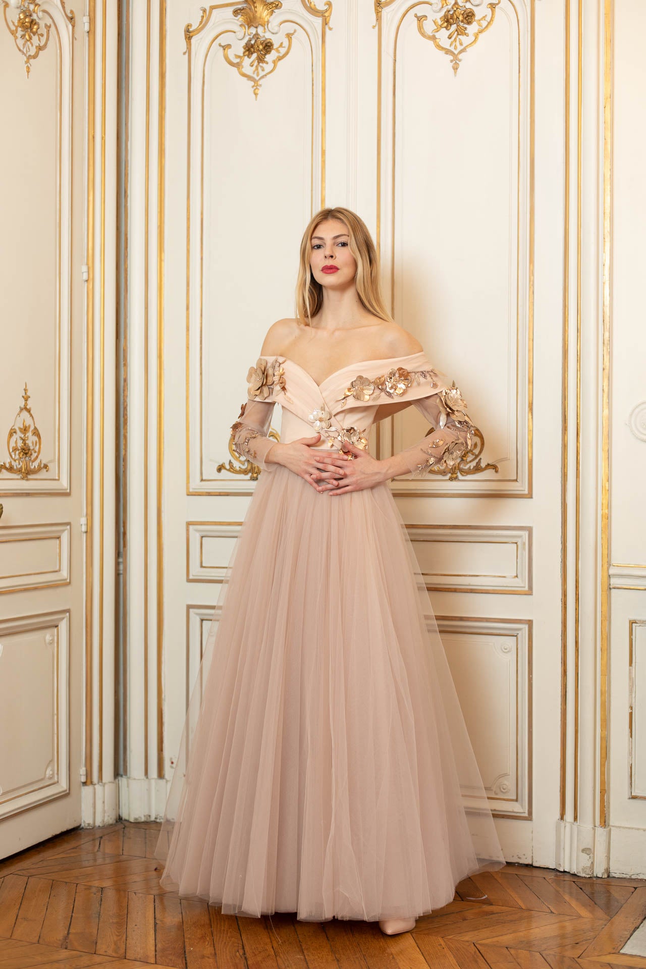 Golden Haussmannian Gown