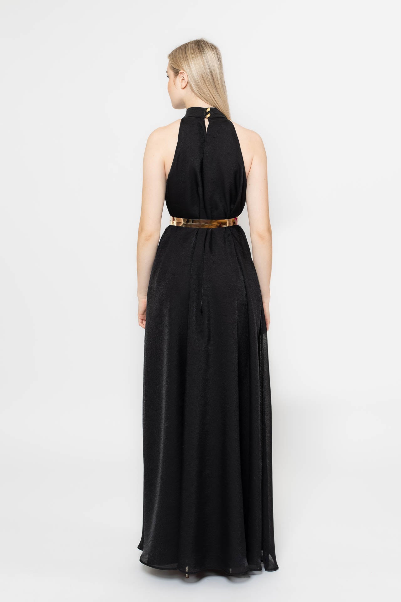 Black Aphrodite Flower Gown