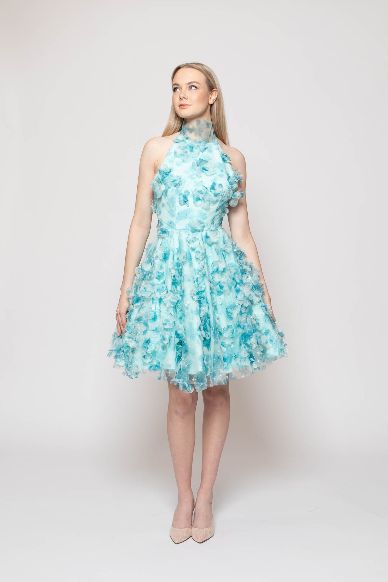 Turquoise Blossom Dress