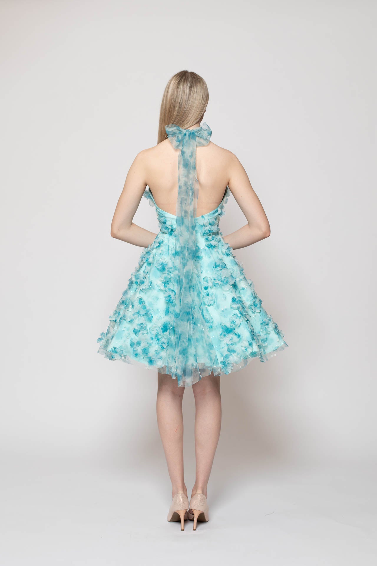 Turquoise Blossom Dress