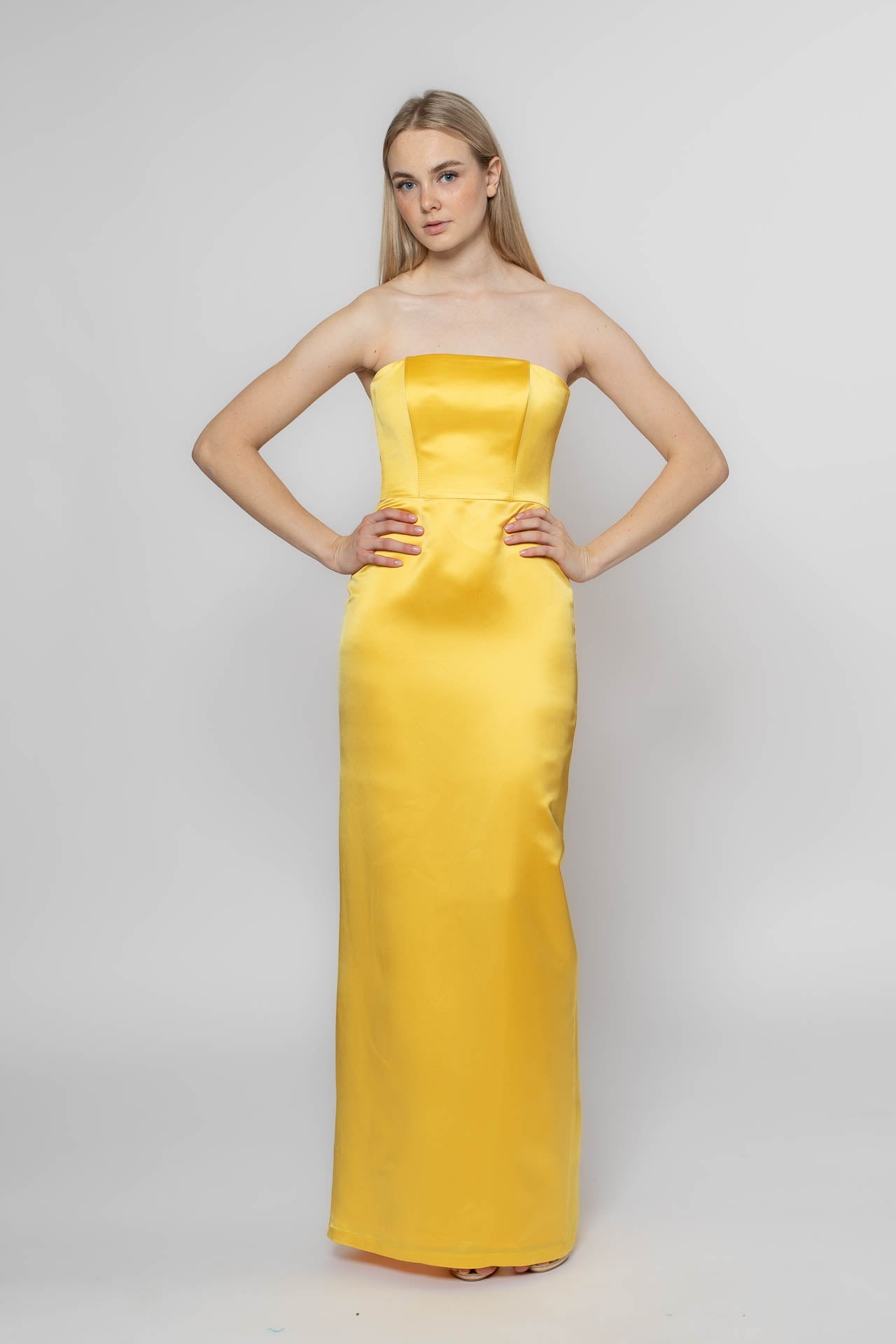 Yellow Walking Flower Gown