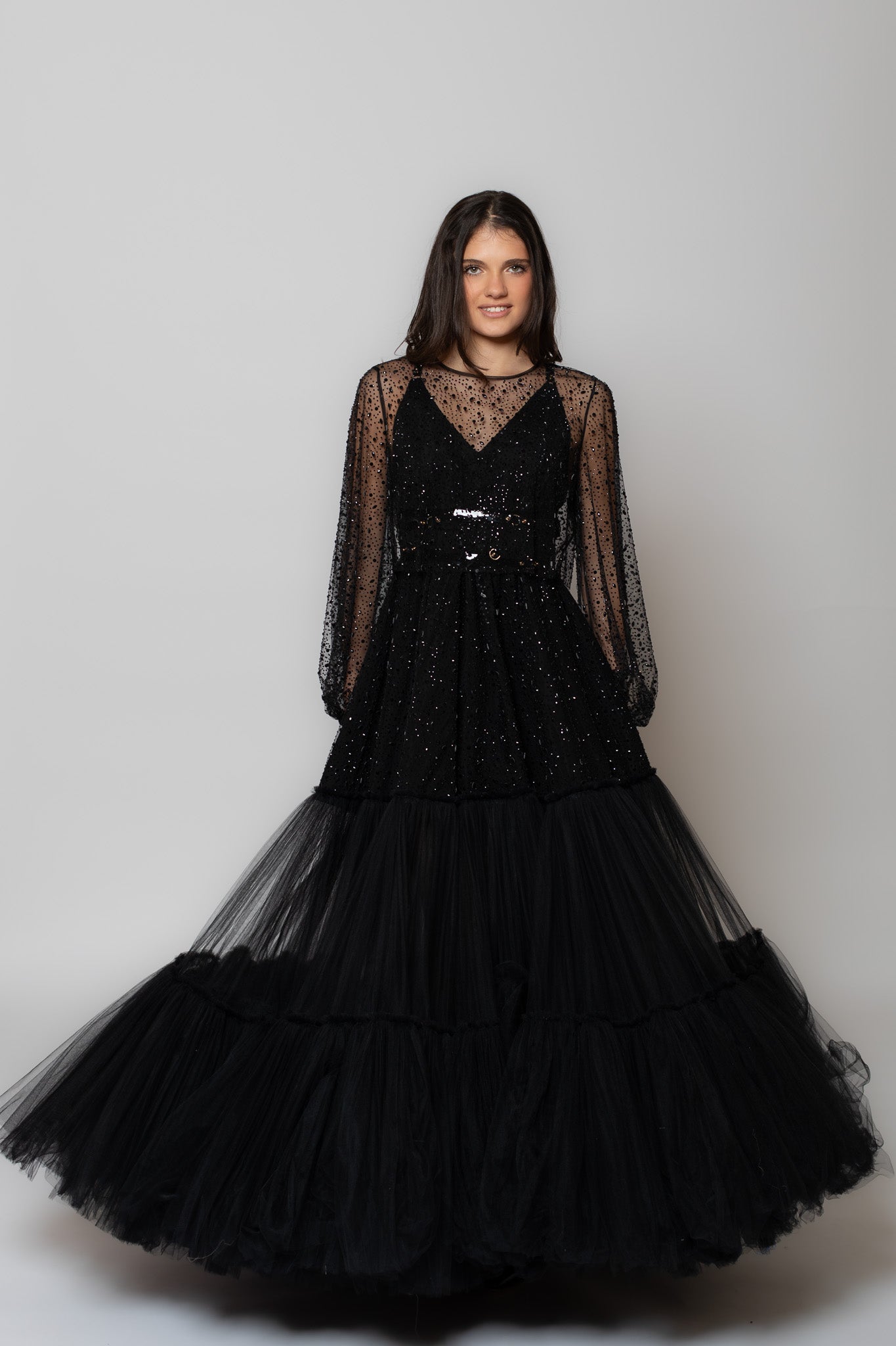 Black Sparkly Blouse