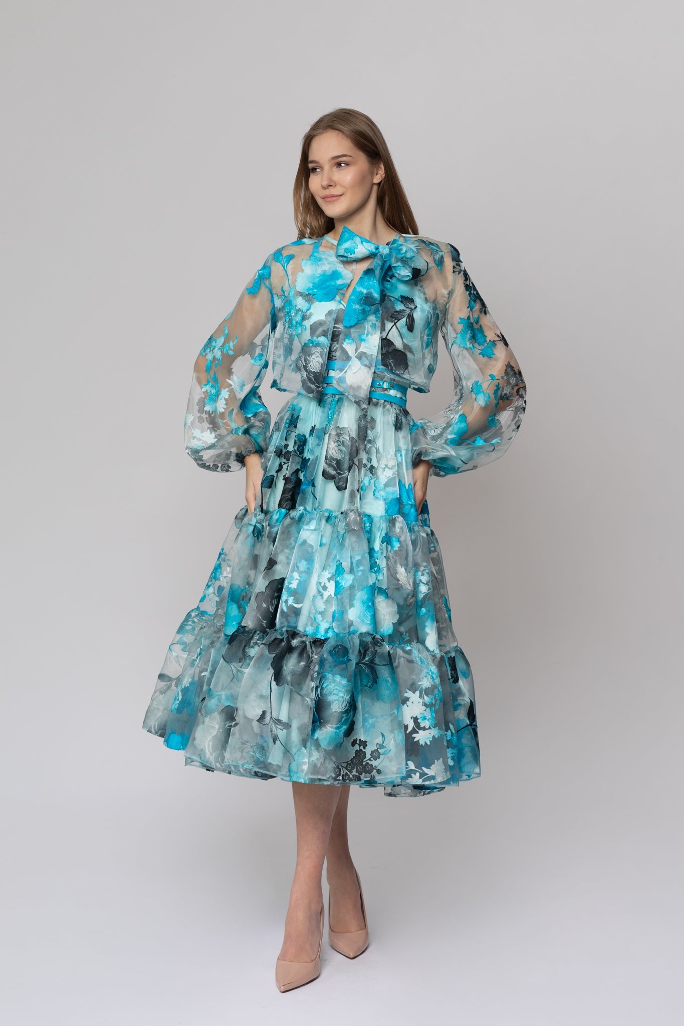 Blue Blossom Blouse