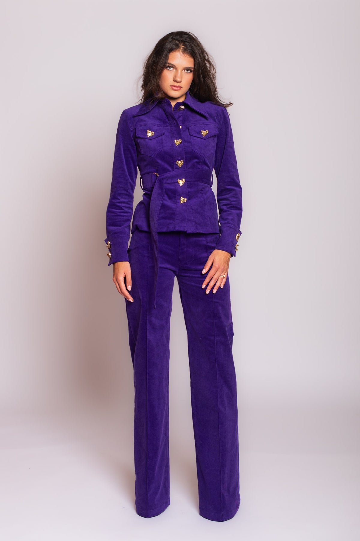 Purple Velvet Jeans