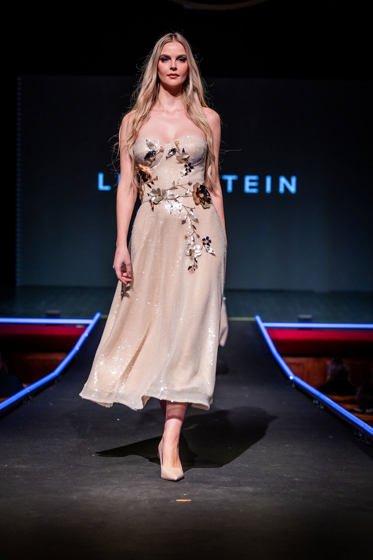 Golden Haussmannian Corset Dress