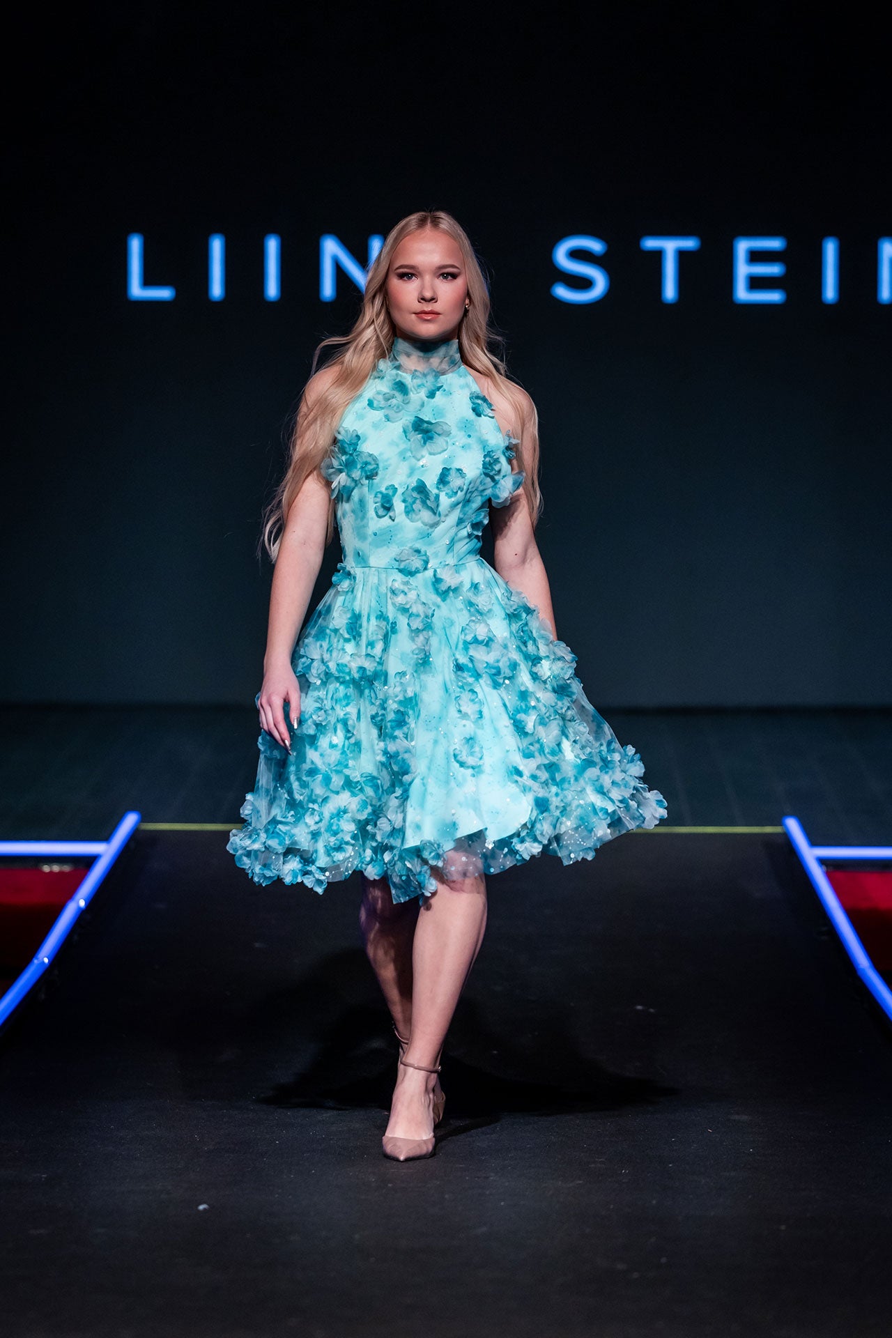 Turquoise Blossom Dress