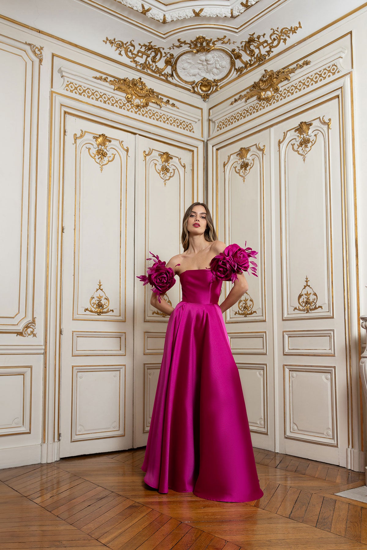 Pink Walking Flower Gown