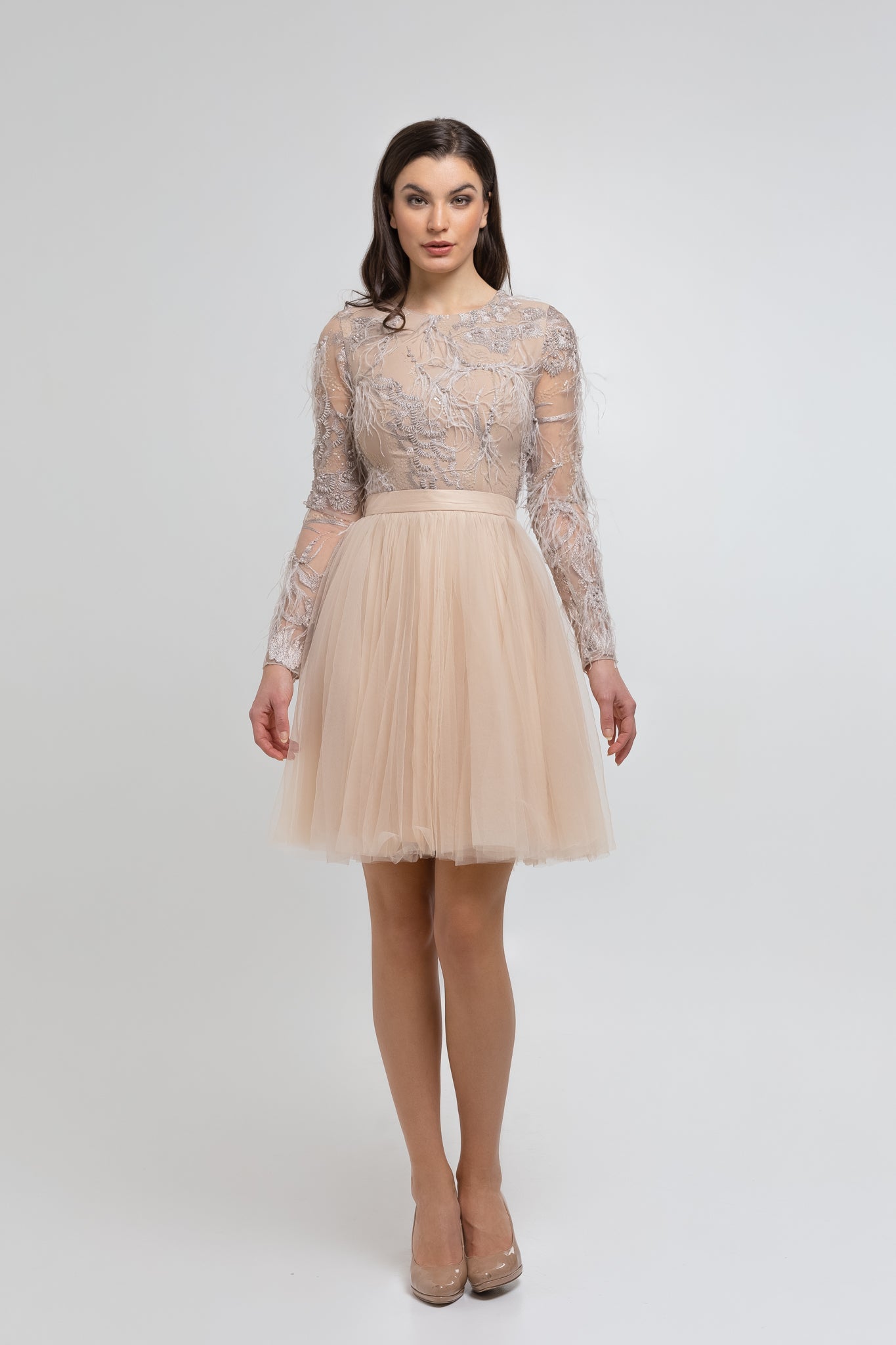 Champagne Tulle Skirt