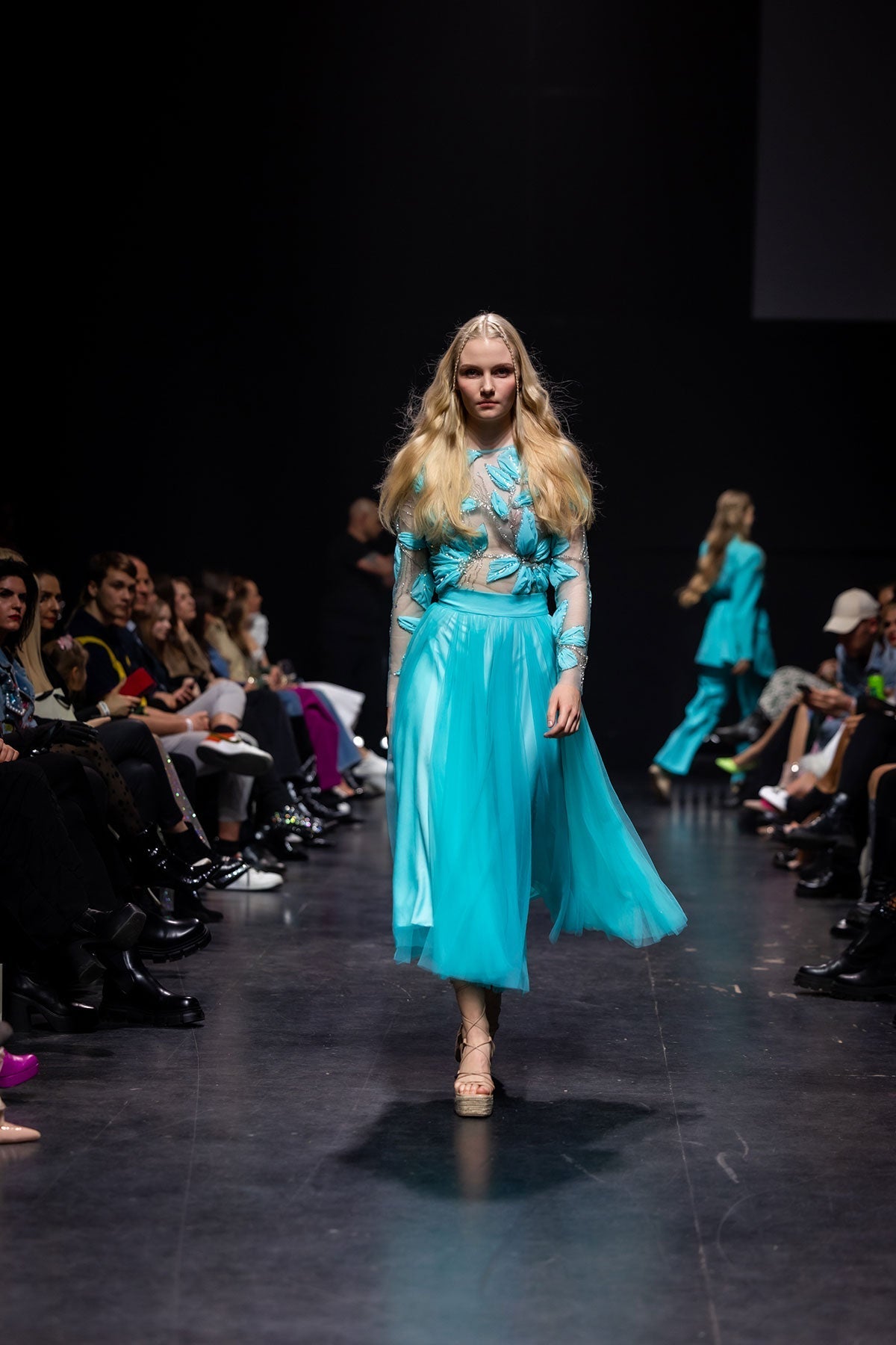 Far Out Blue Tulle Skirt