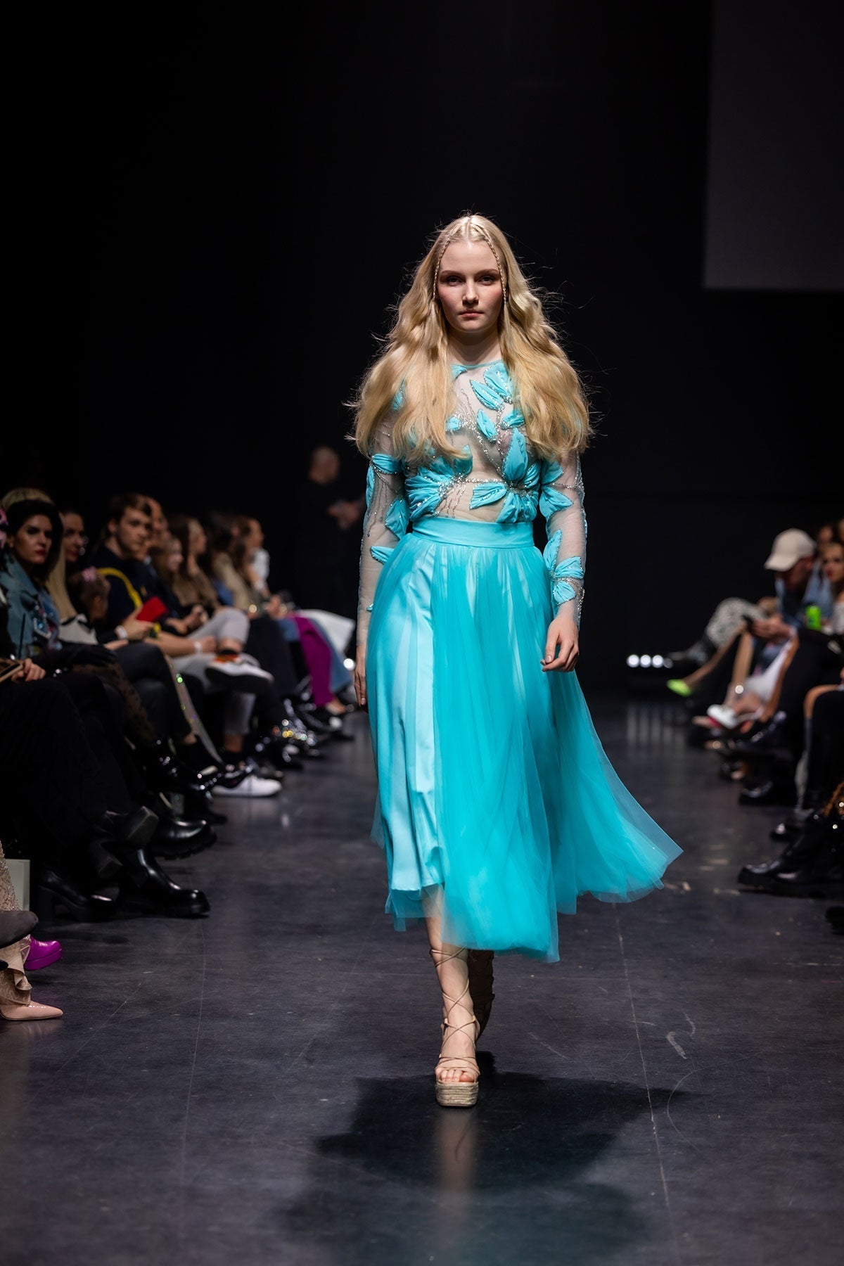 Far Out Blue Tulle Skirt