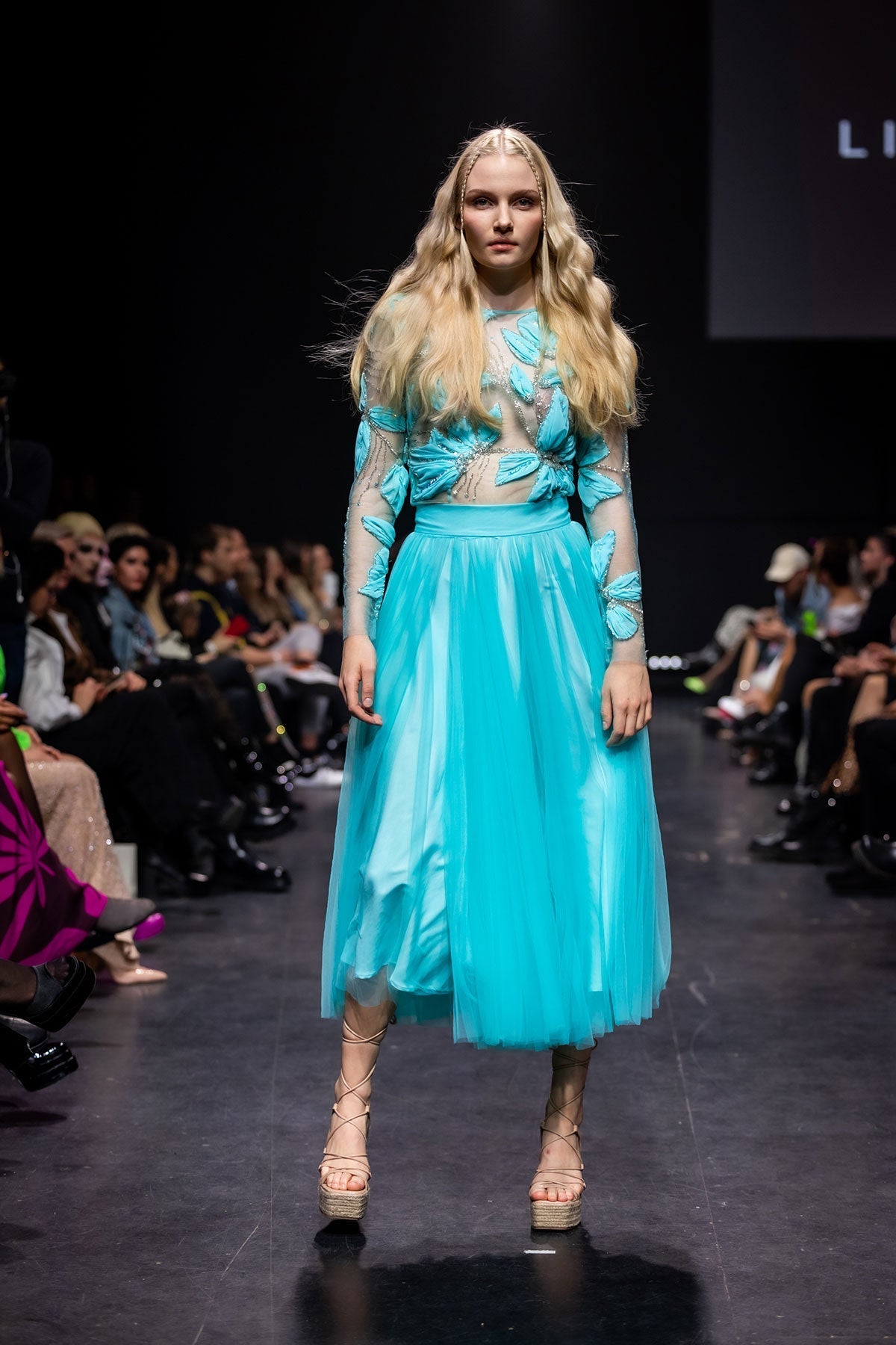 Far Out Blue Tulle Skirt