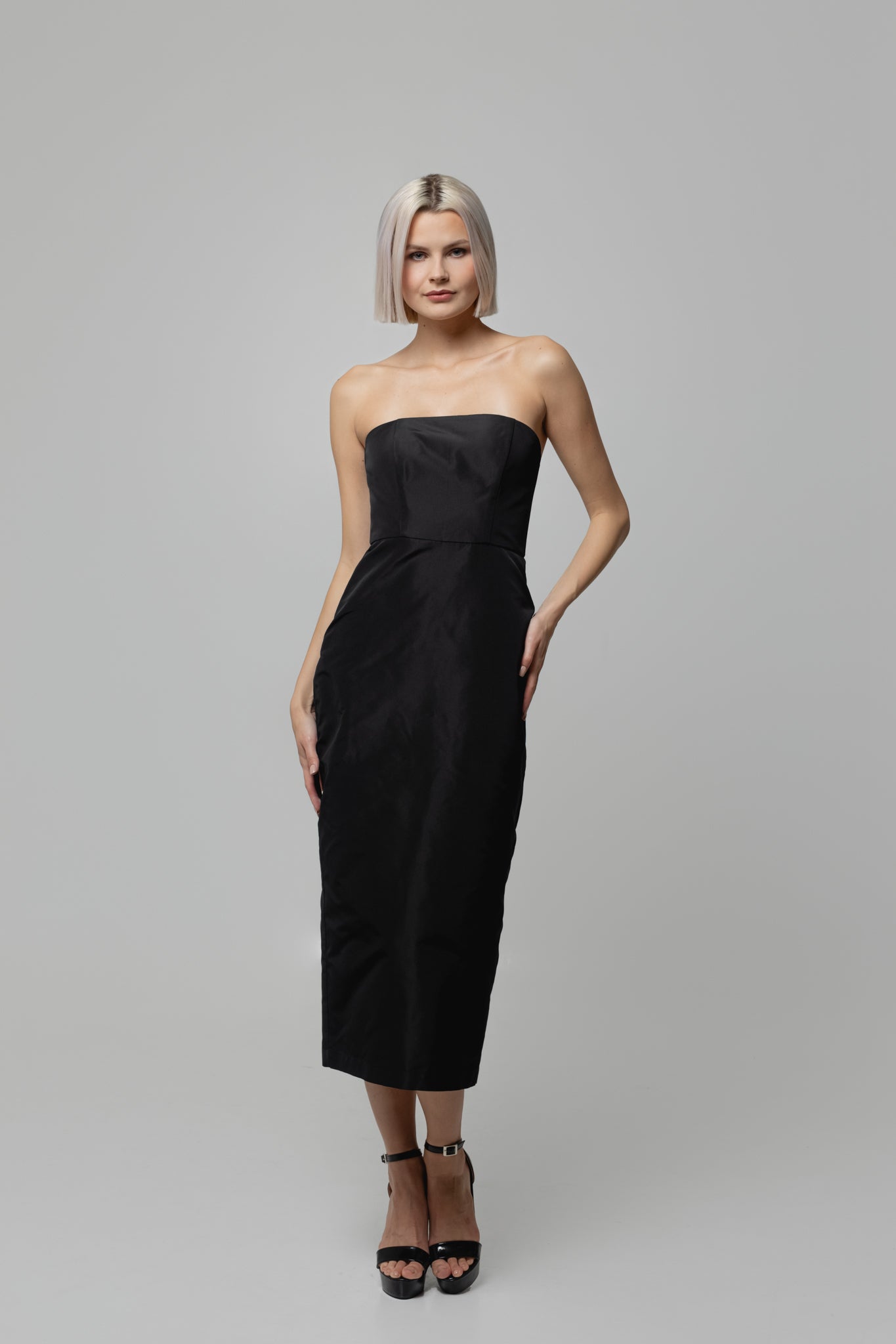 Black Walking Flower Gown