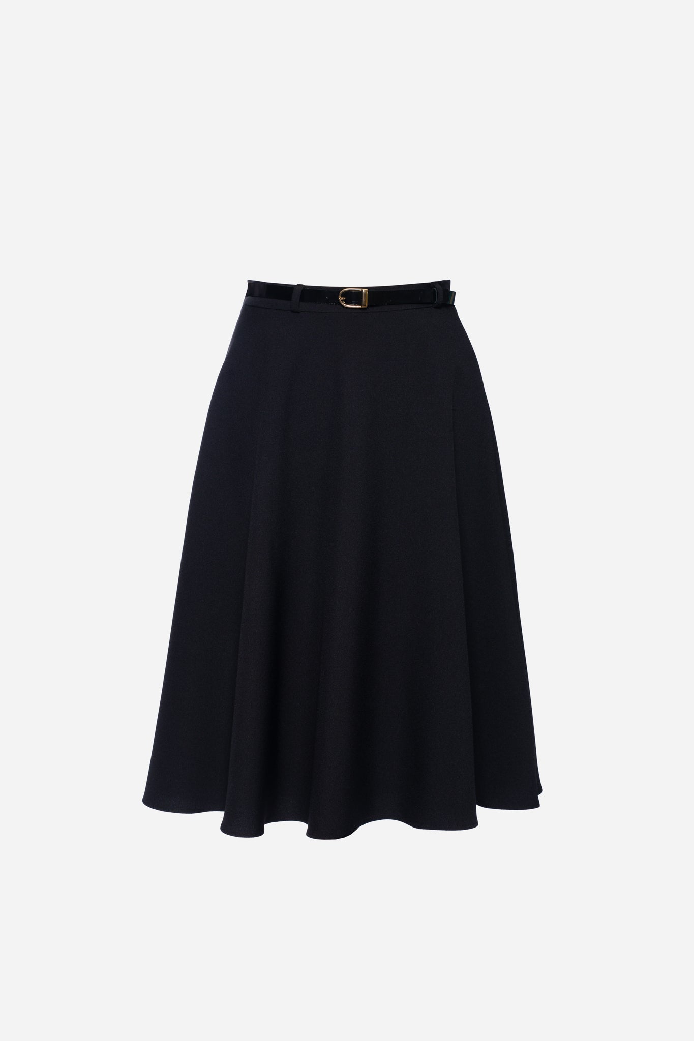 Short Black Crepe Skirt