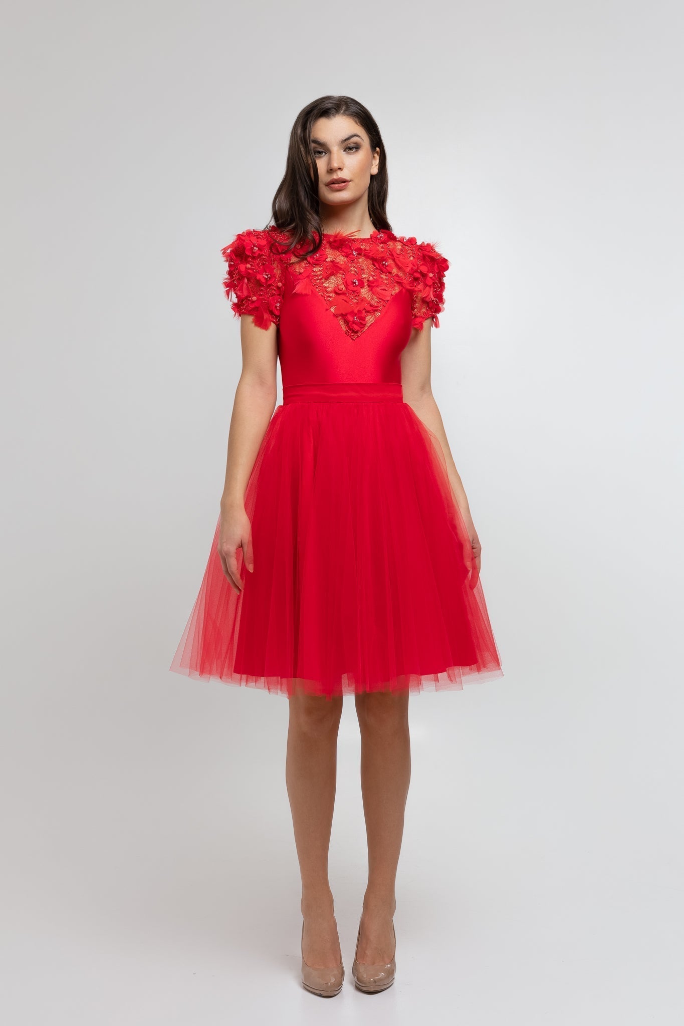 Red Tulle Skirt