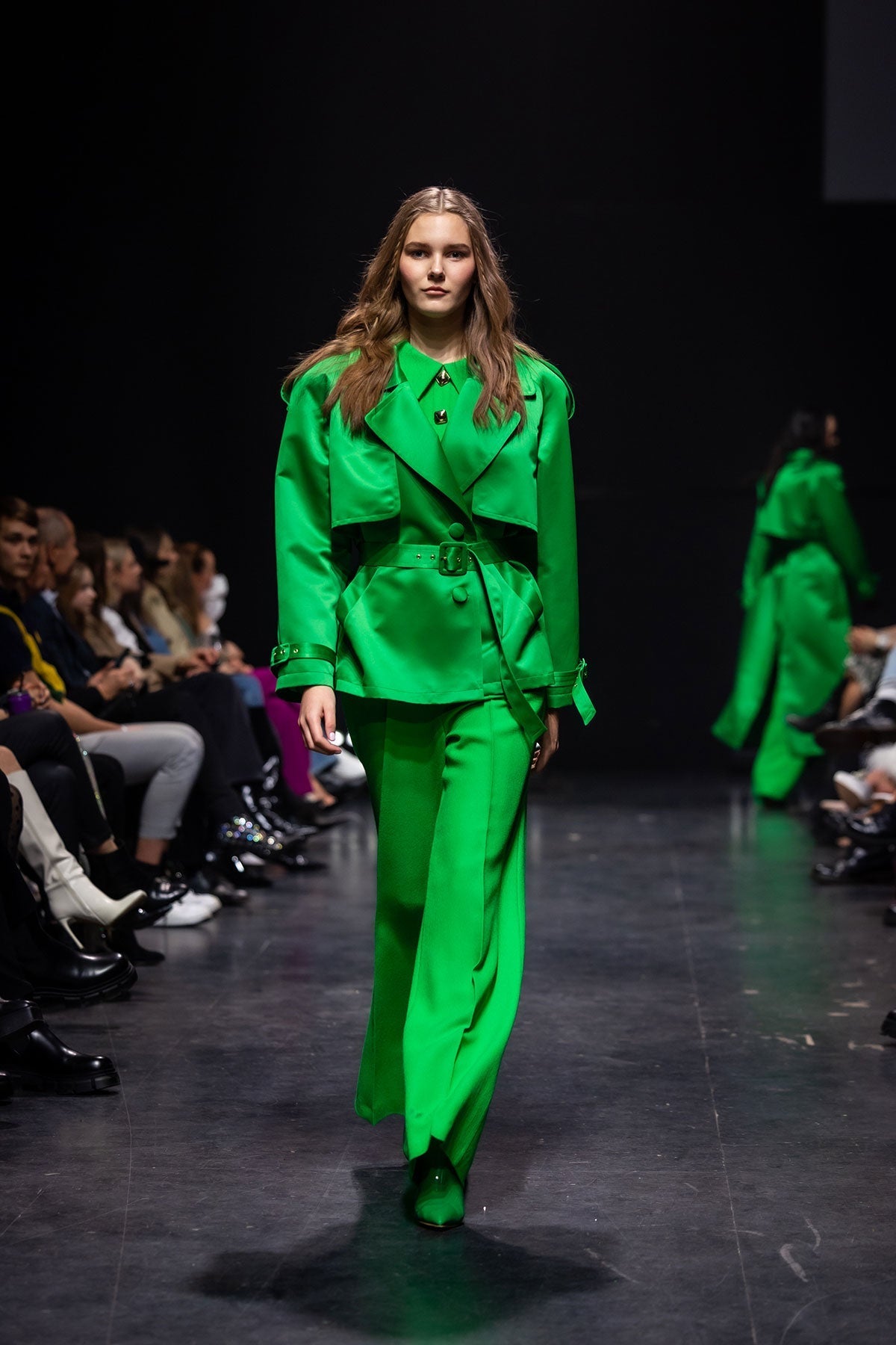 Slammin' Green Trench Coat