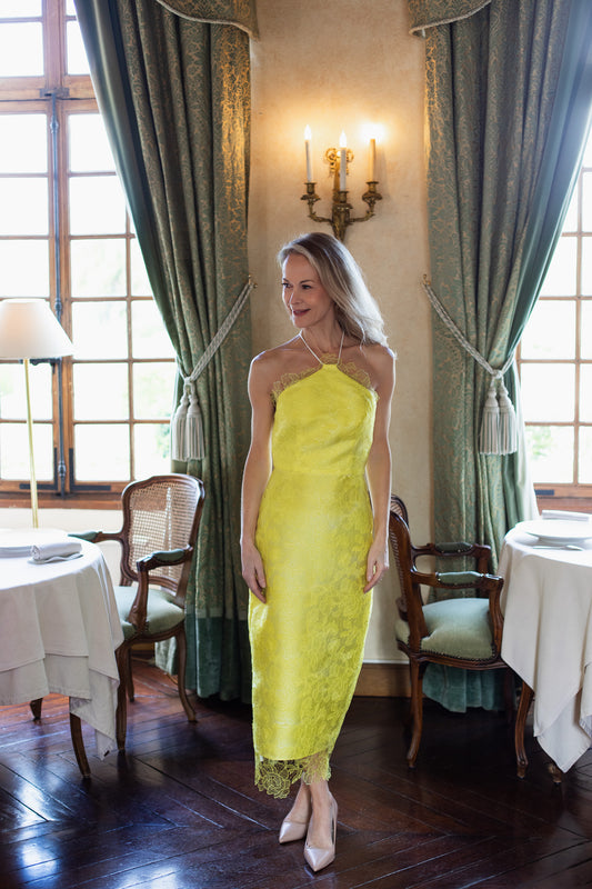 Yellow Fleur Sauvage Dress