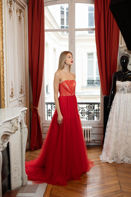 Scarlet Flame Gown