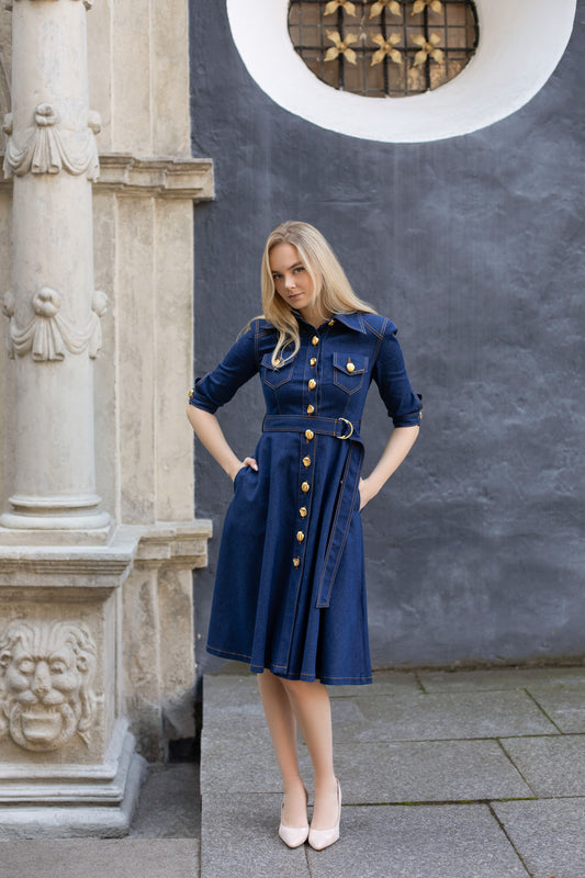 Denim Shirt Dress