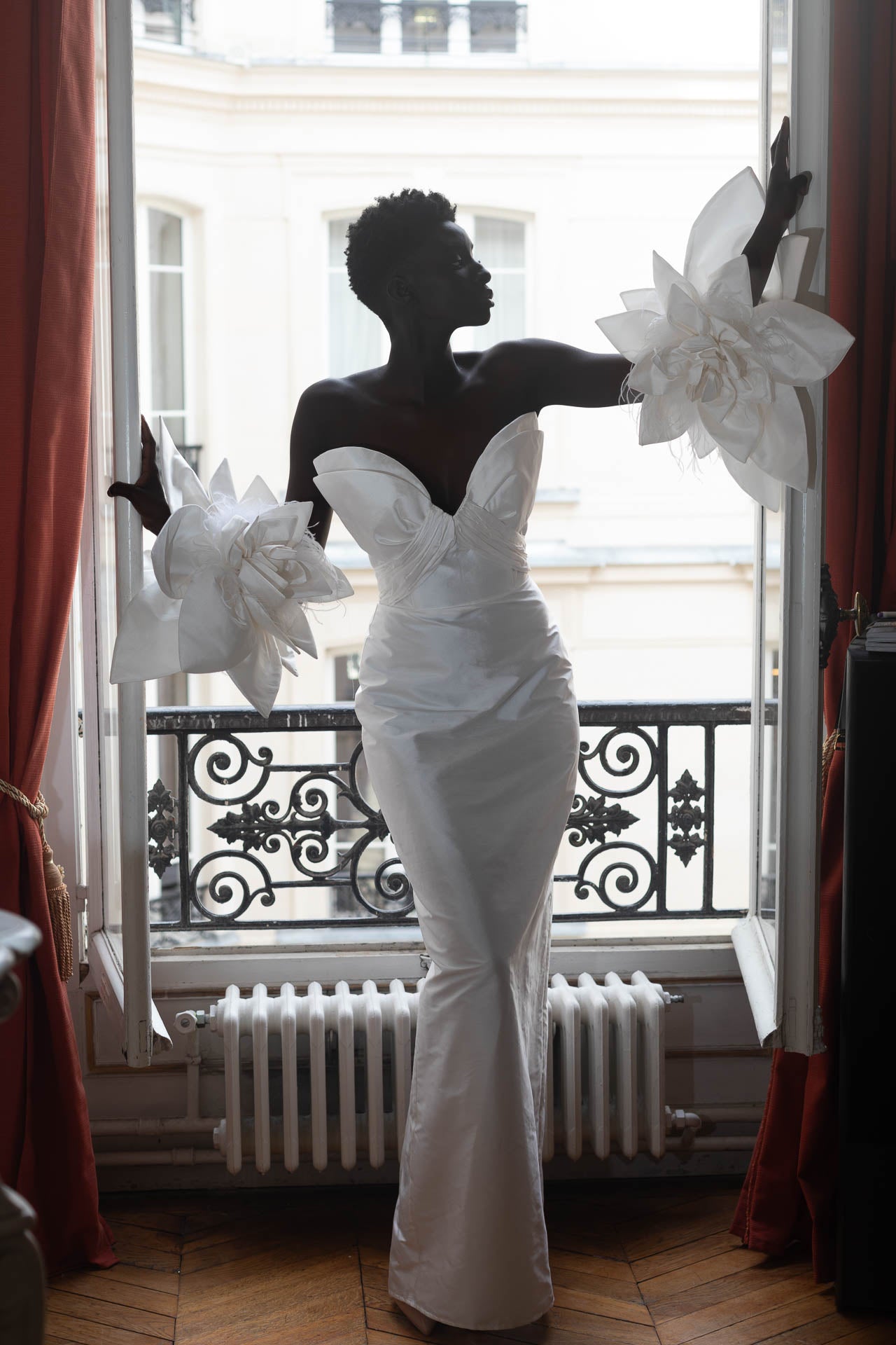 White Walking Flower Gown