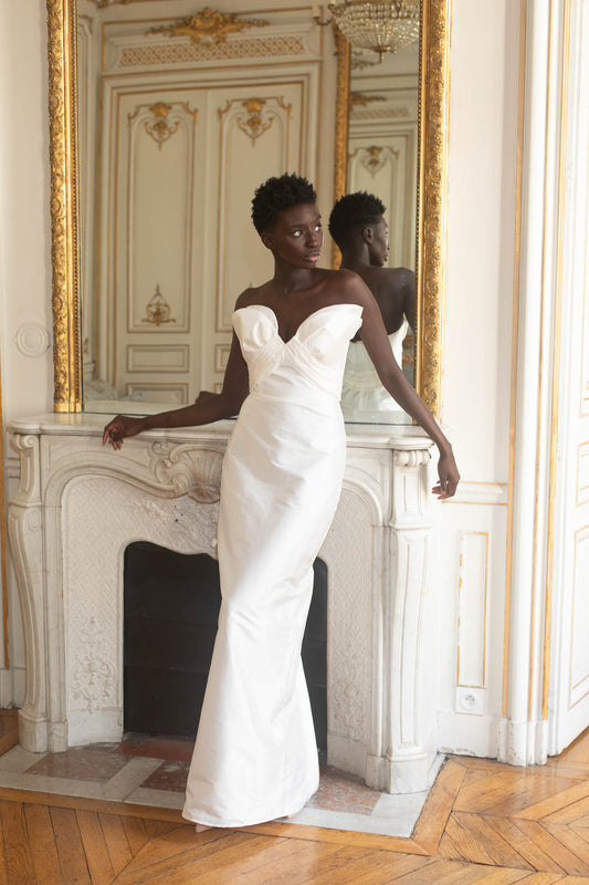 White Walking Flower Gown