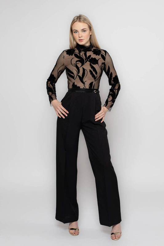 Velvet Flower Jumpsuit