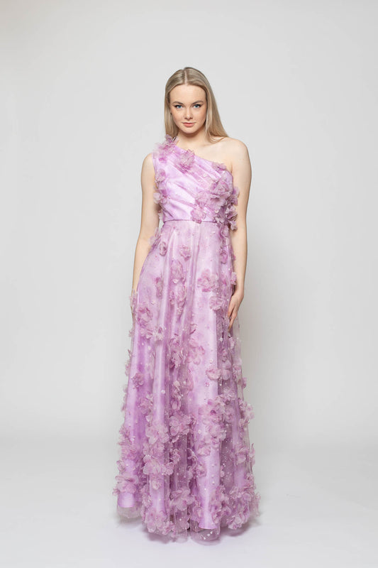 Purple Blossom Gown