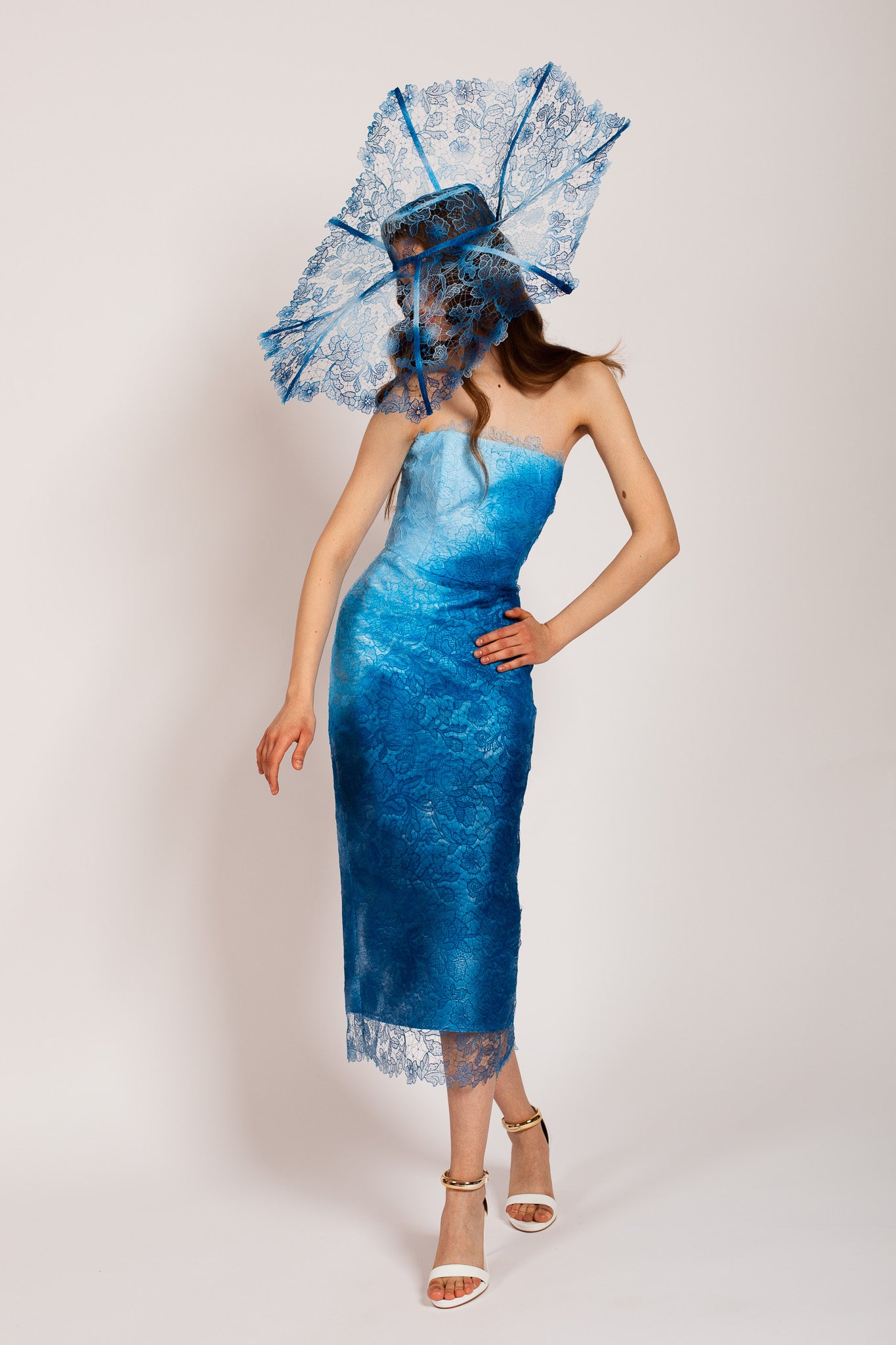 Blue Fleur Sauvage Dress