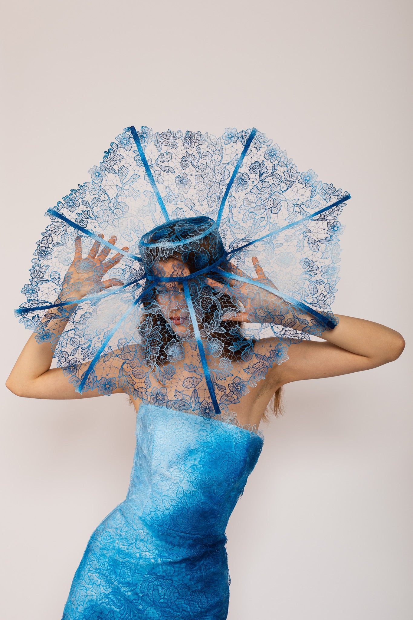 Blue Fleur Sauvage Dress