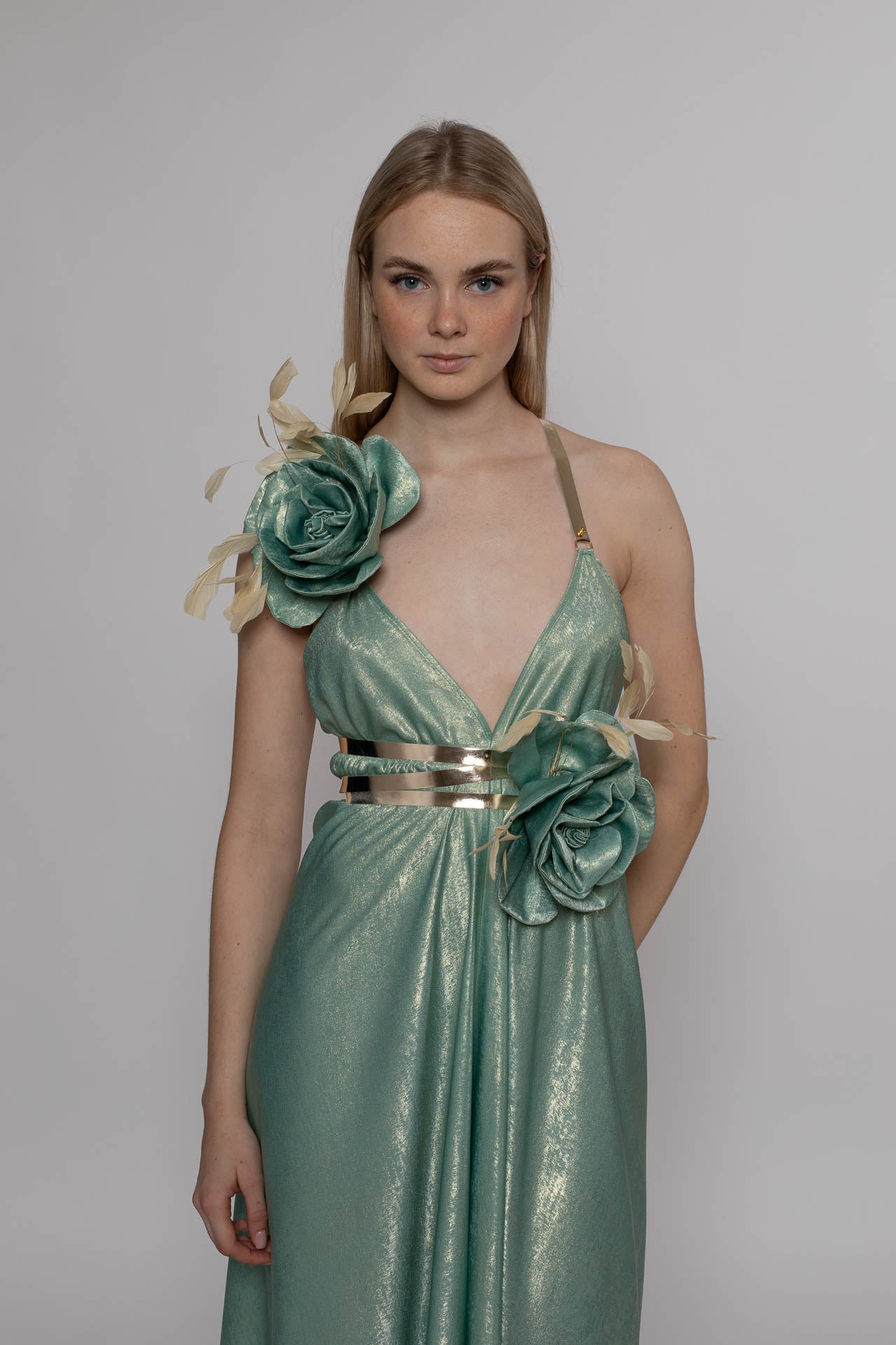 Walking Magic Mint Flower Gown