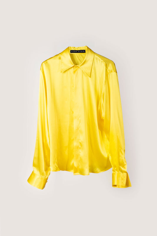 Yellow Silk Skirt