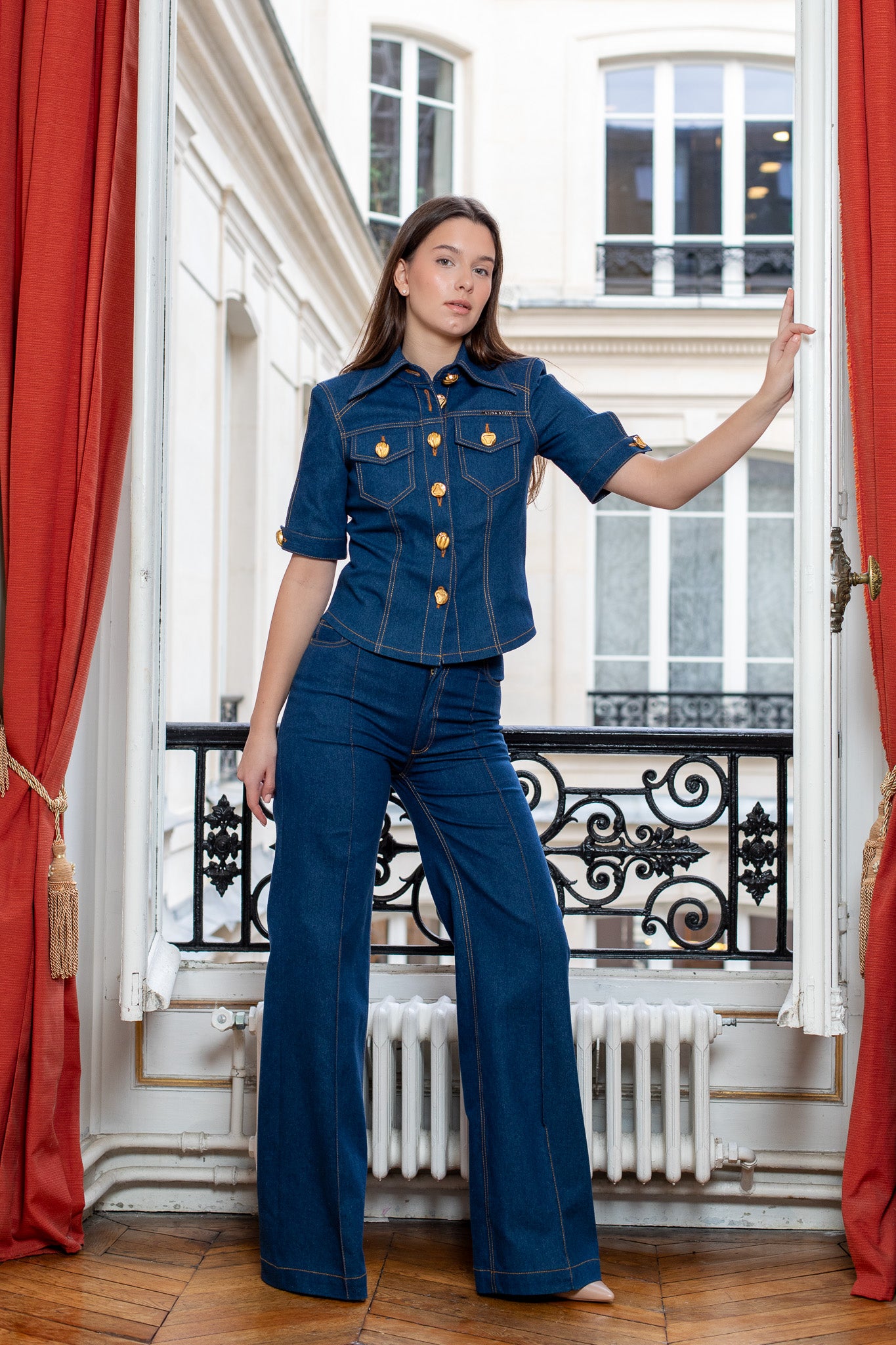 Navy Denim Jeans