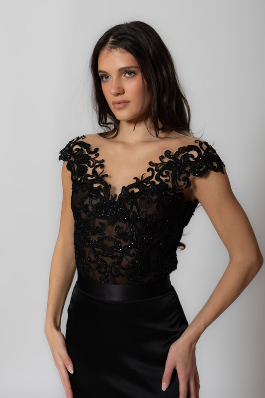 Fiamma Nera Bodysuit