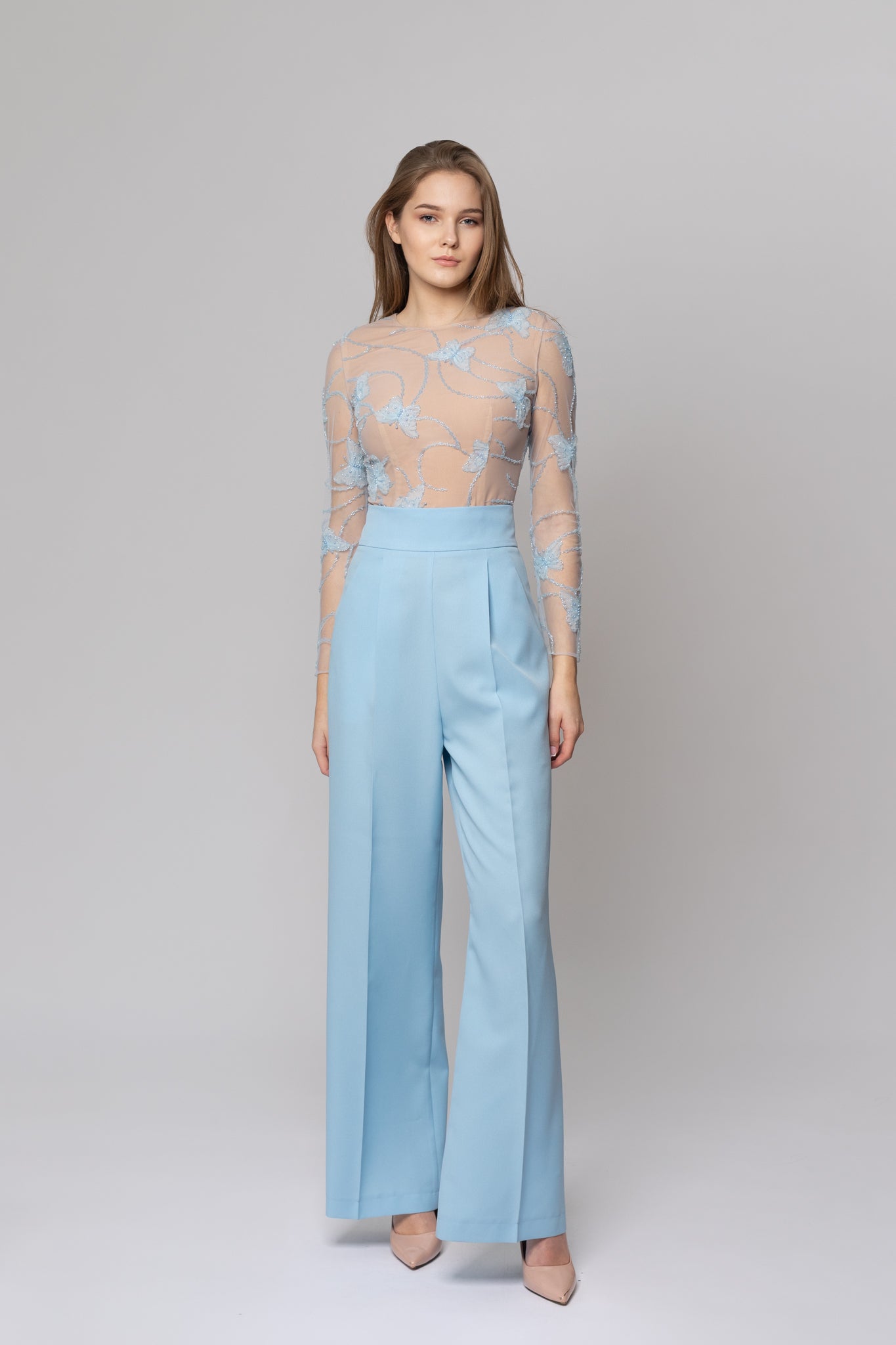 Blue Butterfly Pants