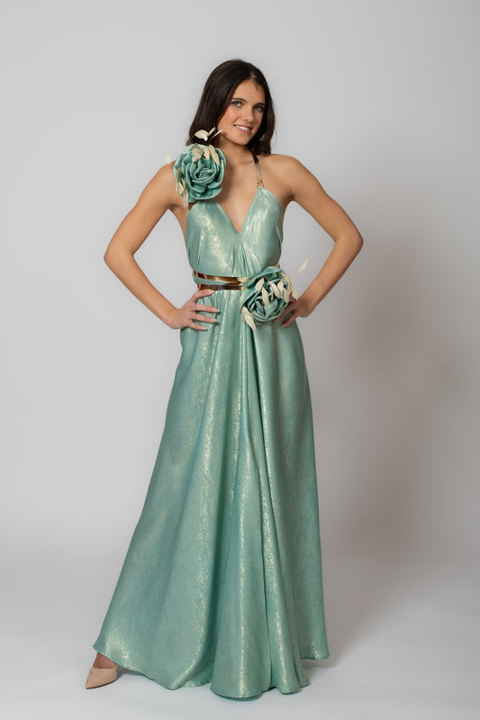 Walking Magic Mint Flower Gown