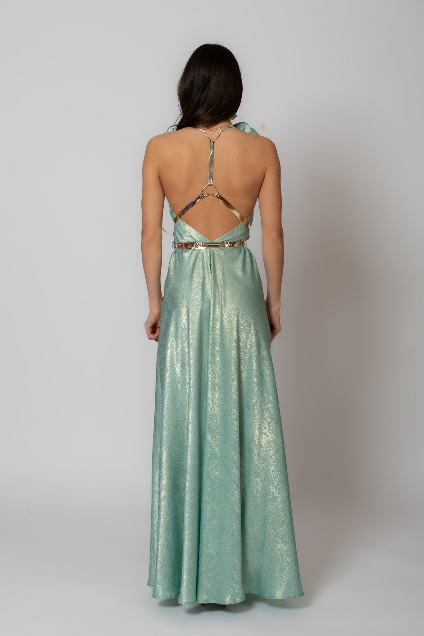 Walking Magic Mint Flower Gown
