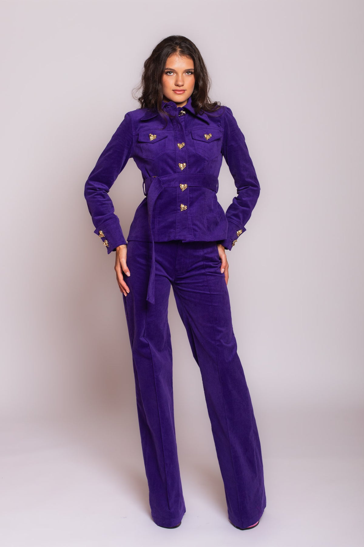 Purple Velvet Jeans