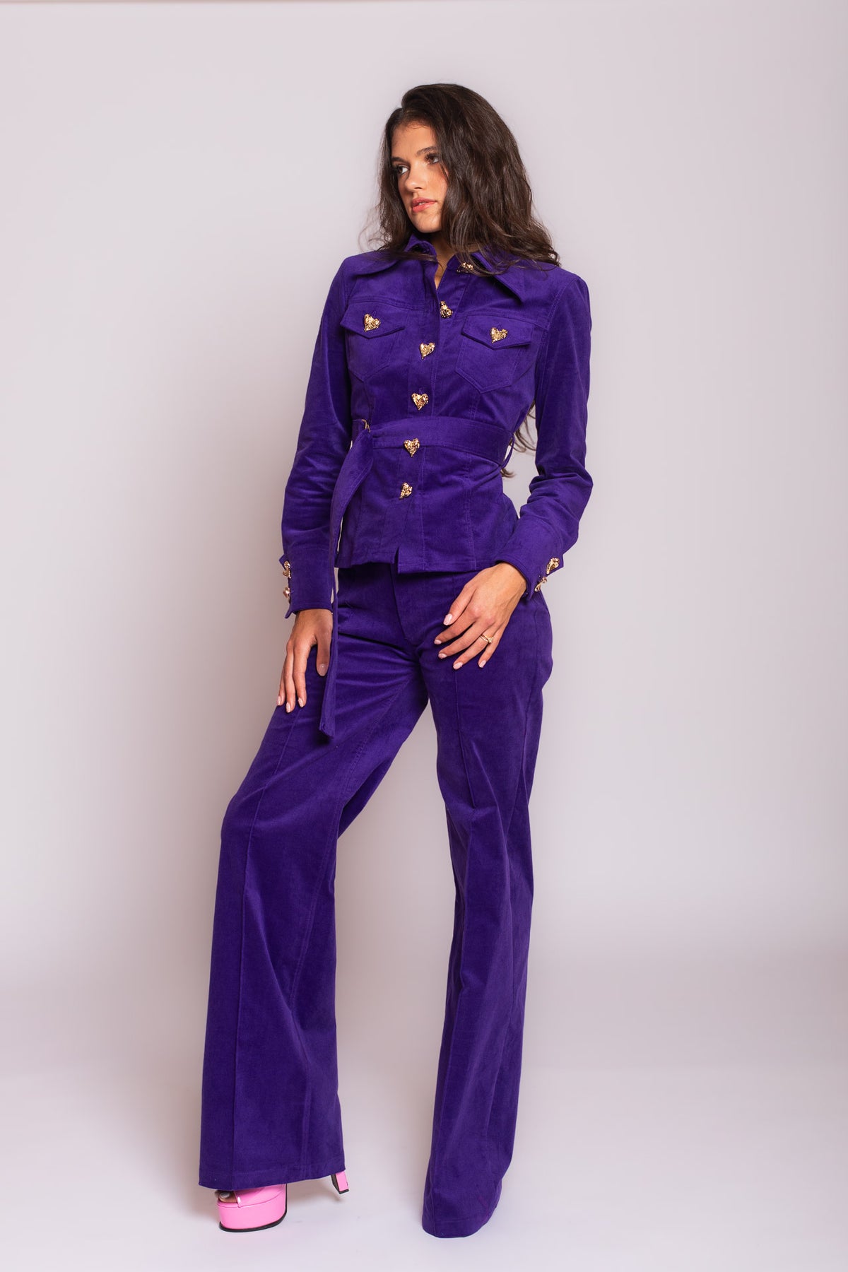 Purple Velvet Jeans