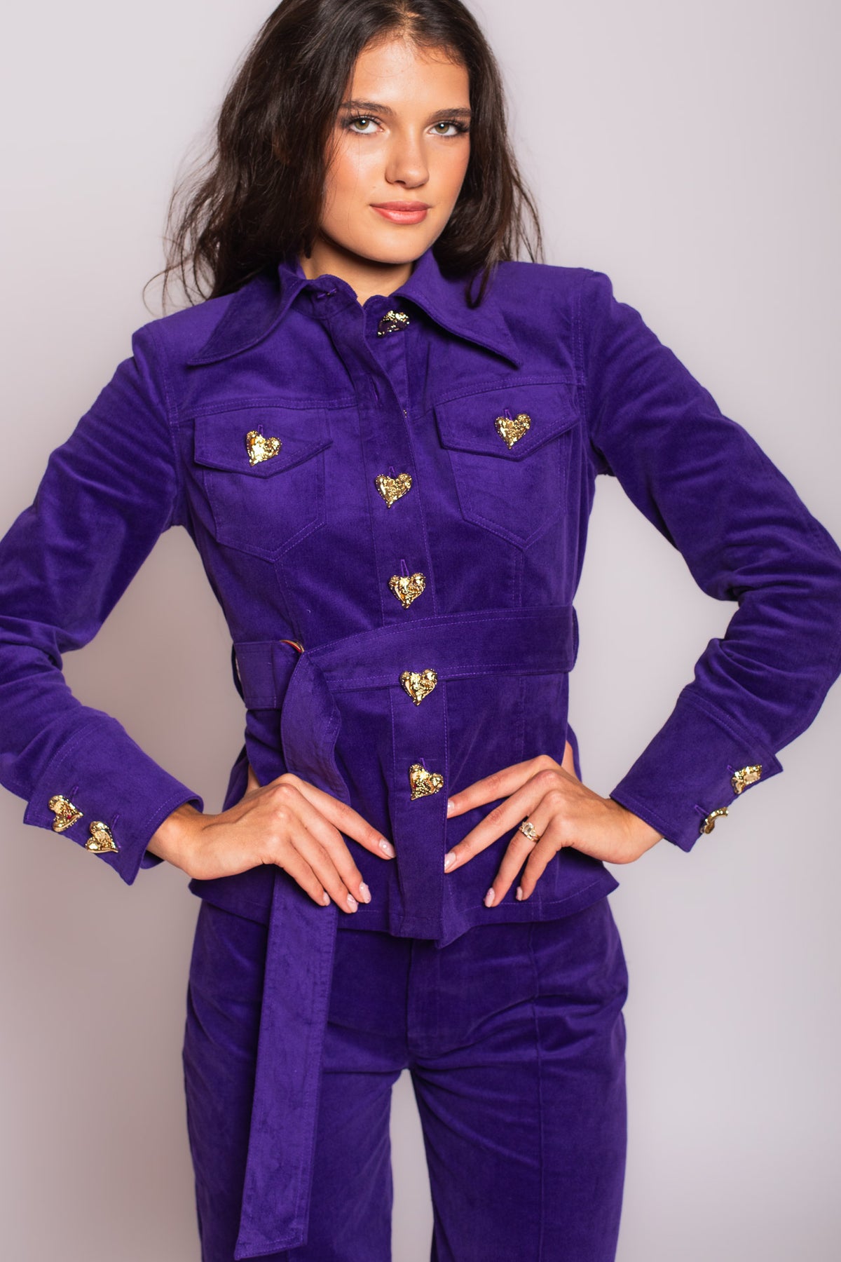 Purple Velvet Jacket