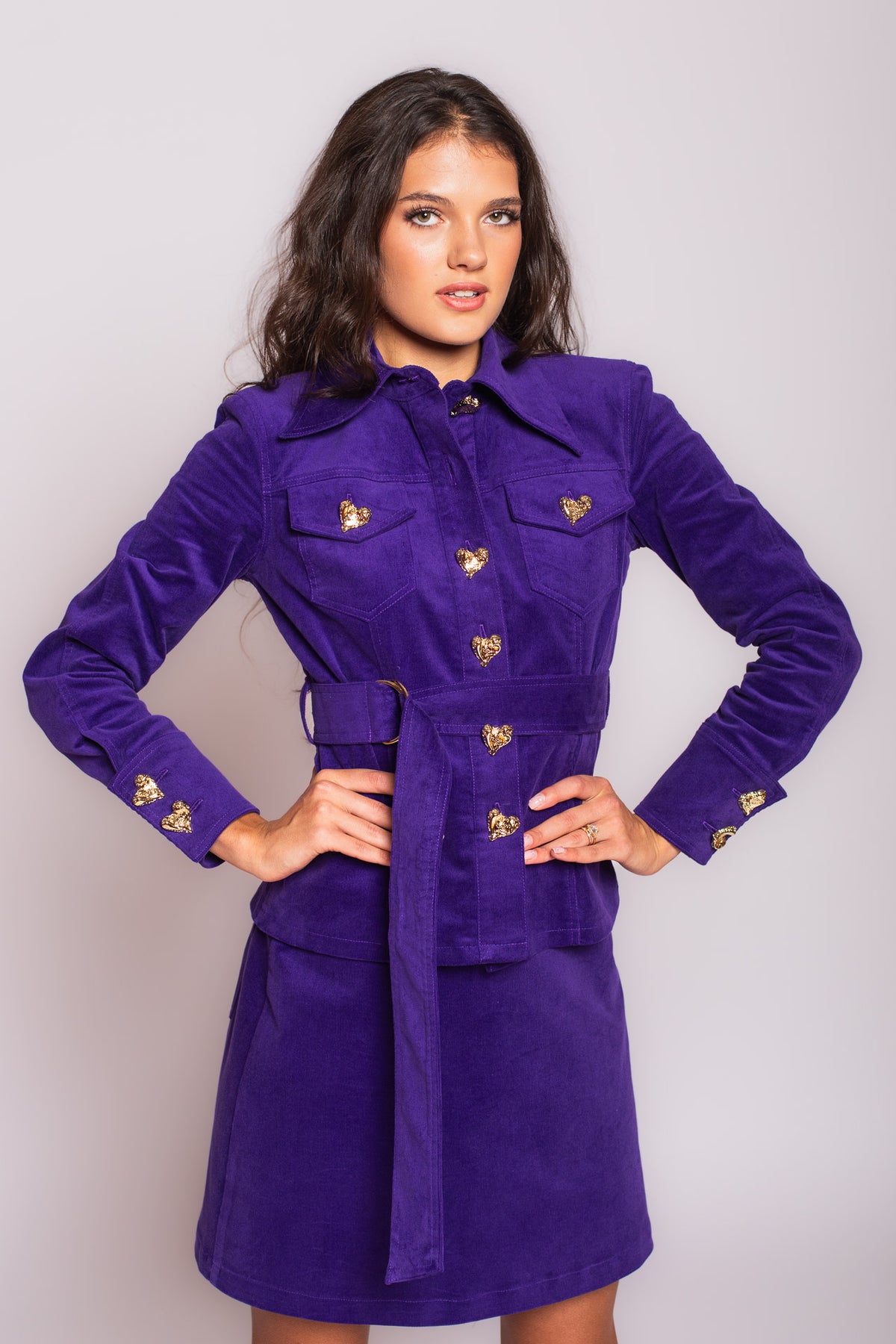 Purple Velvet Skirt