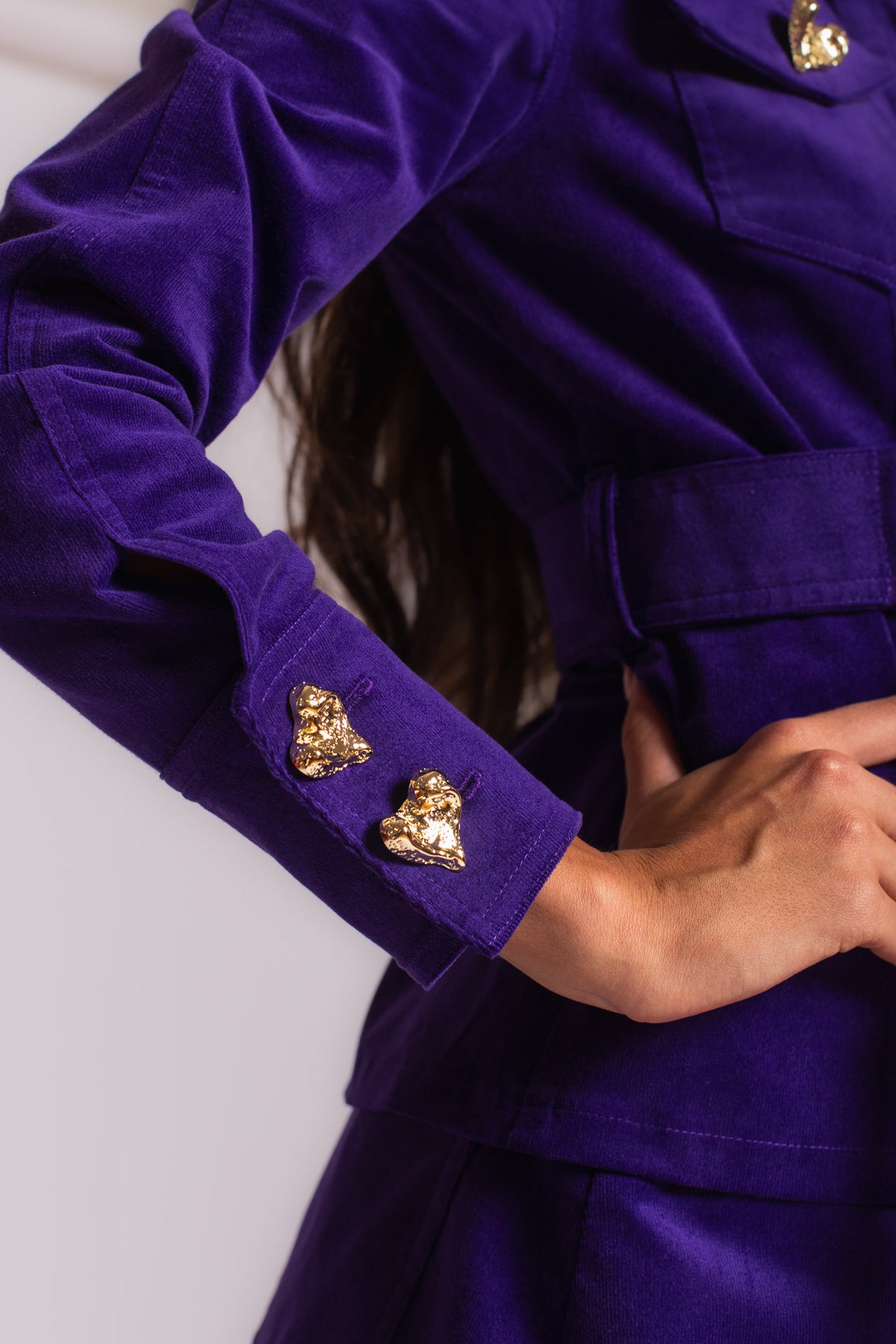 Purple Velvet Jacket