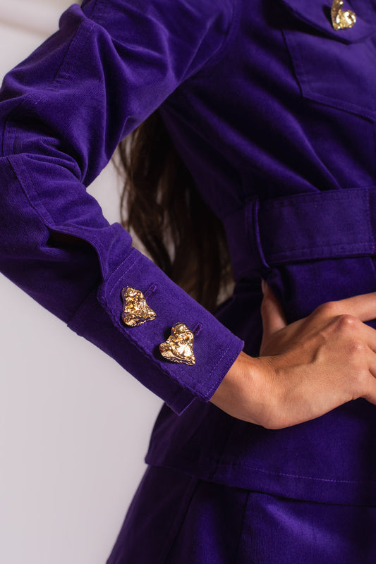 Purple Velvet Jacket