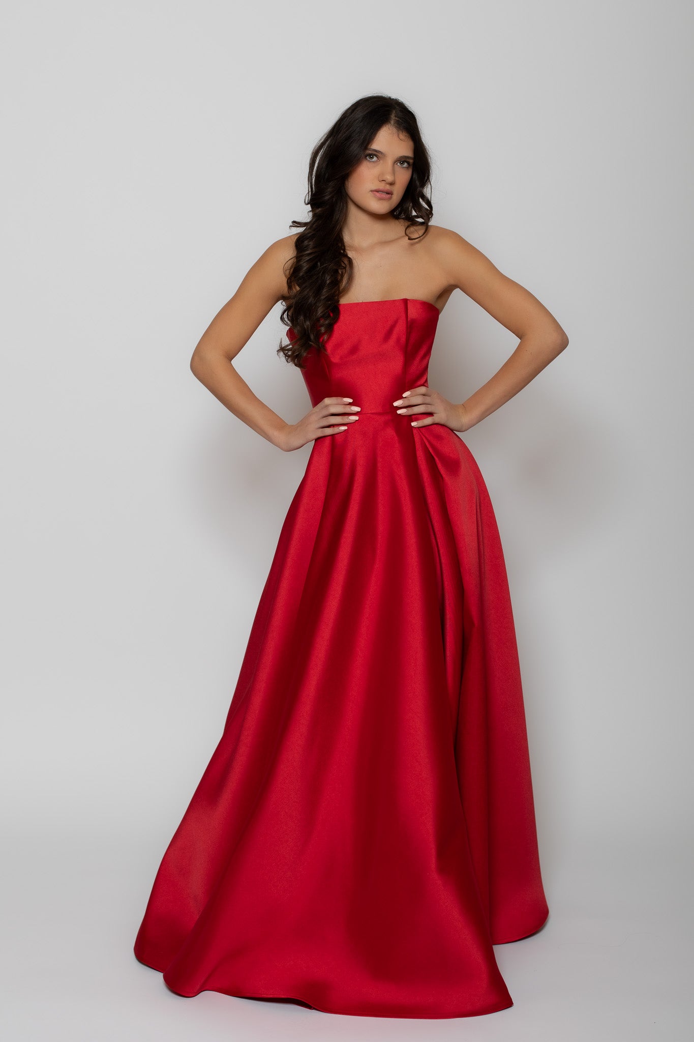 Red Walking Flower Gown