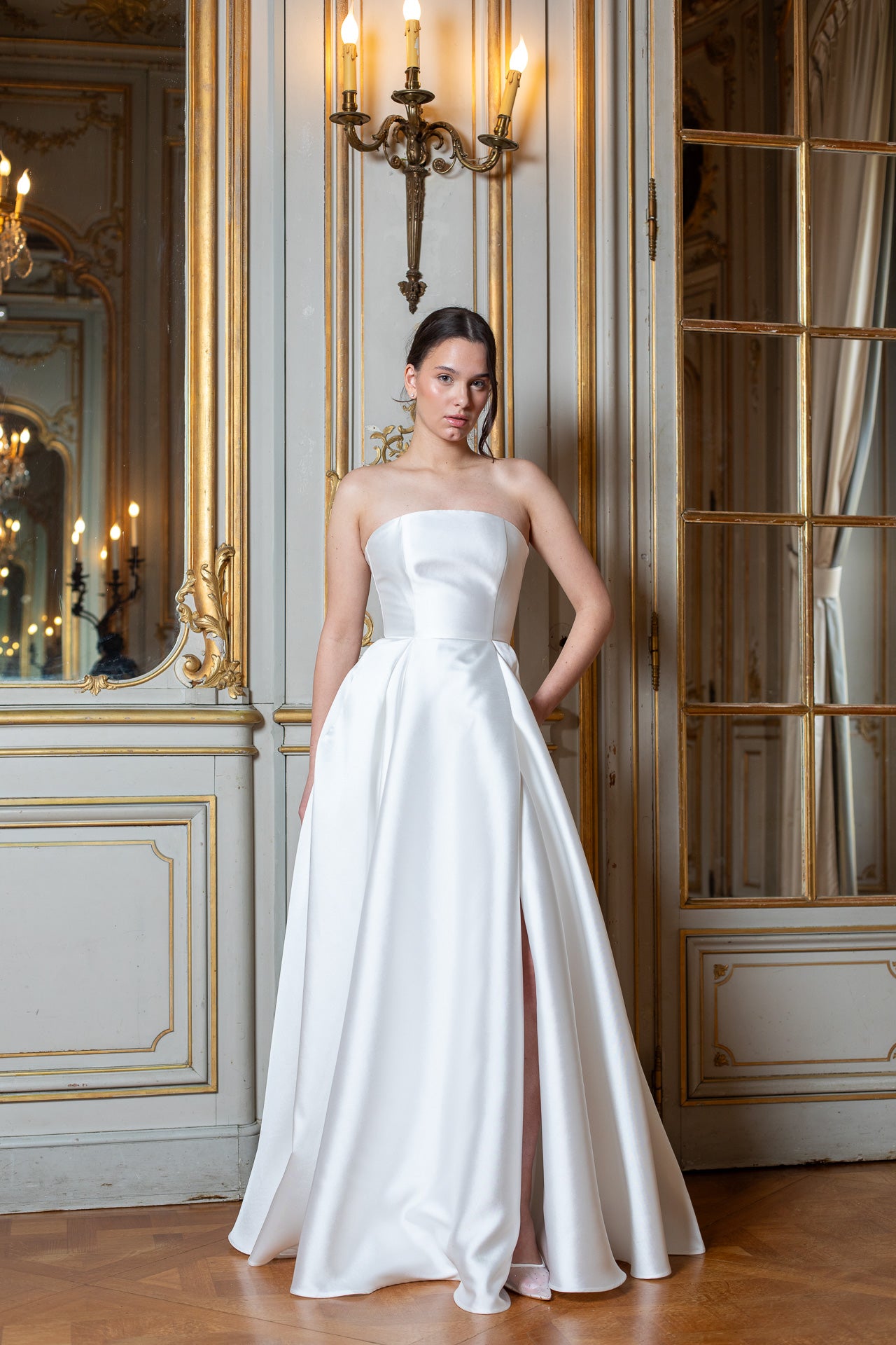 White Walking Flower Gown