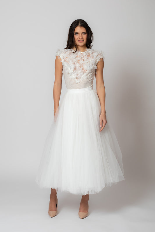 White Tulle Skirt