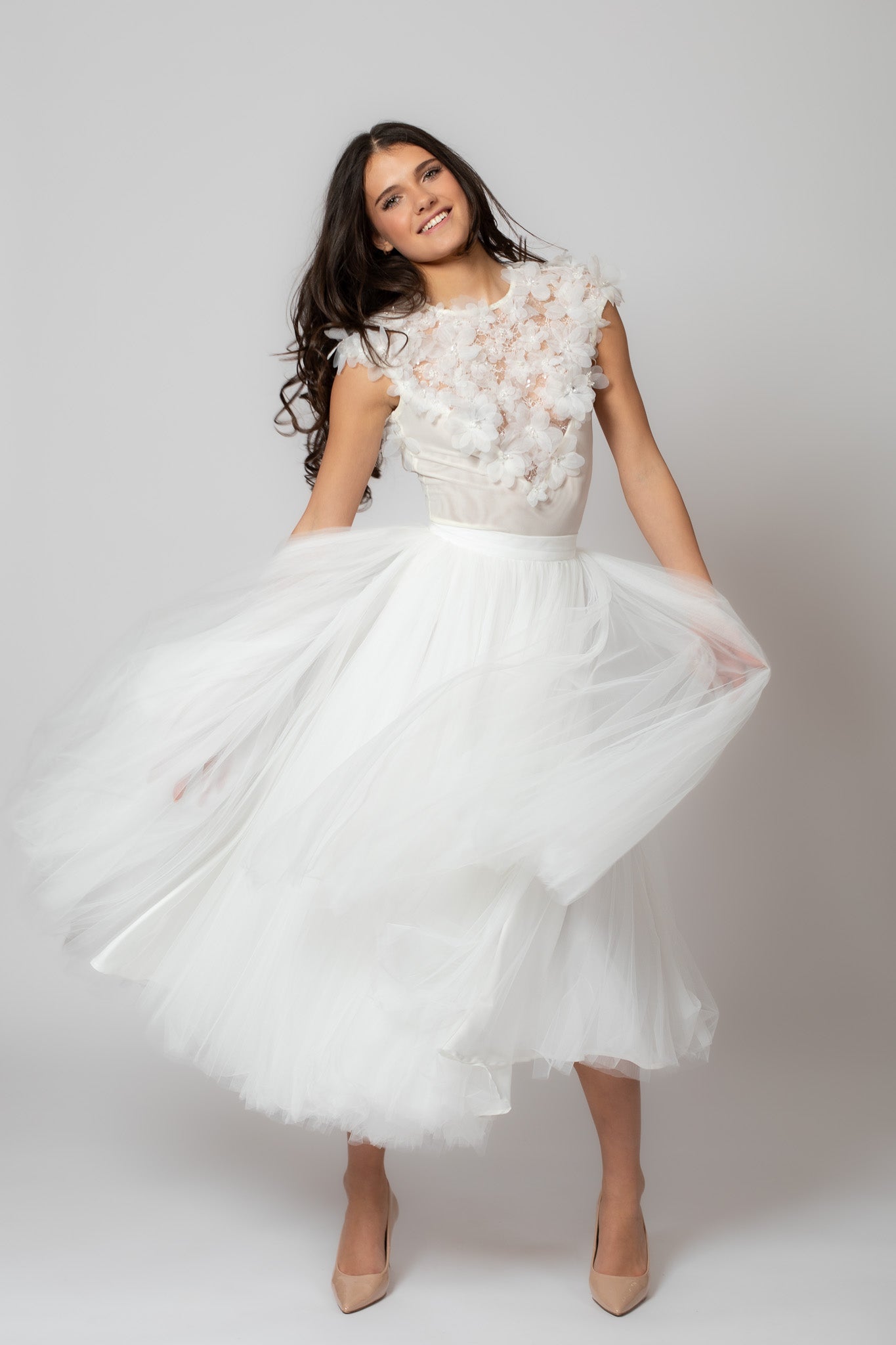 White Tulle Skirt