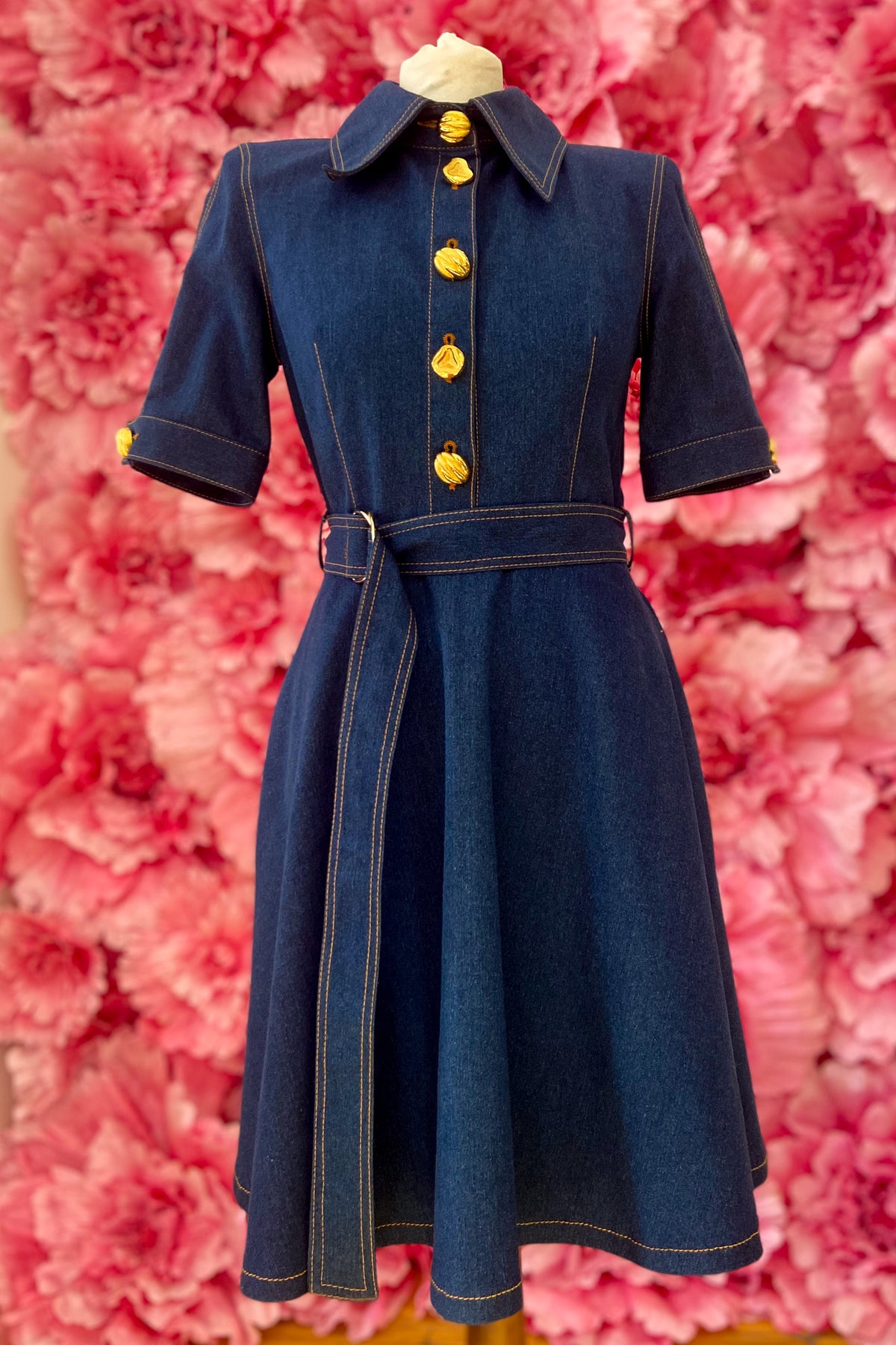 Navy Denim Dress