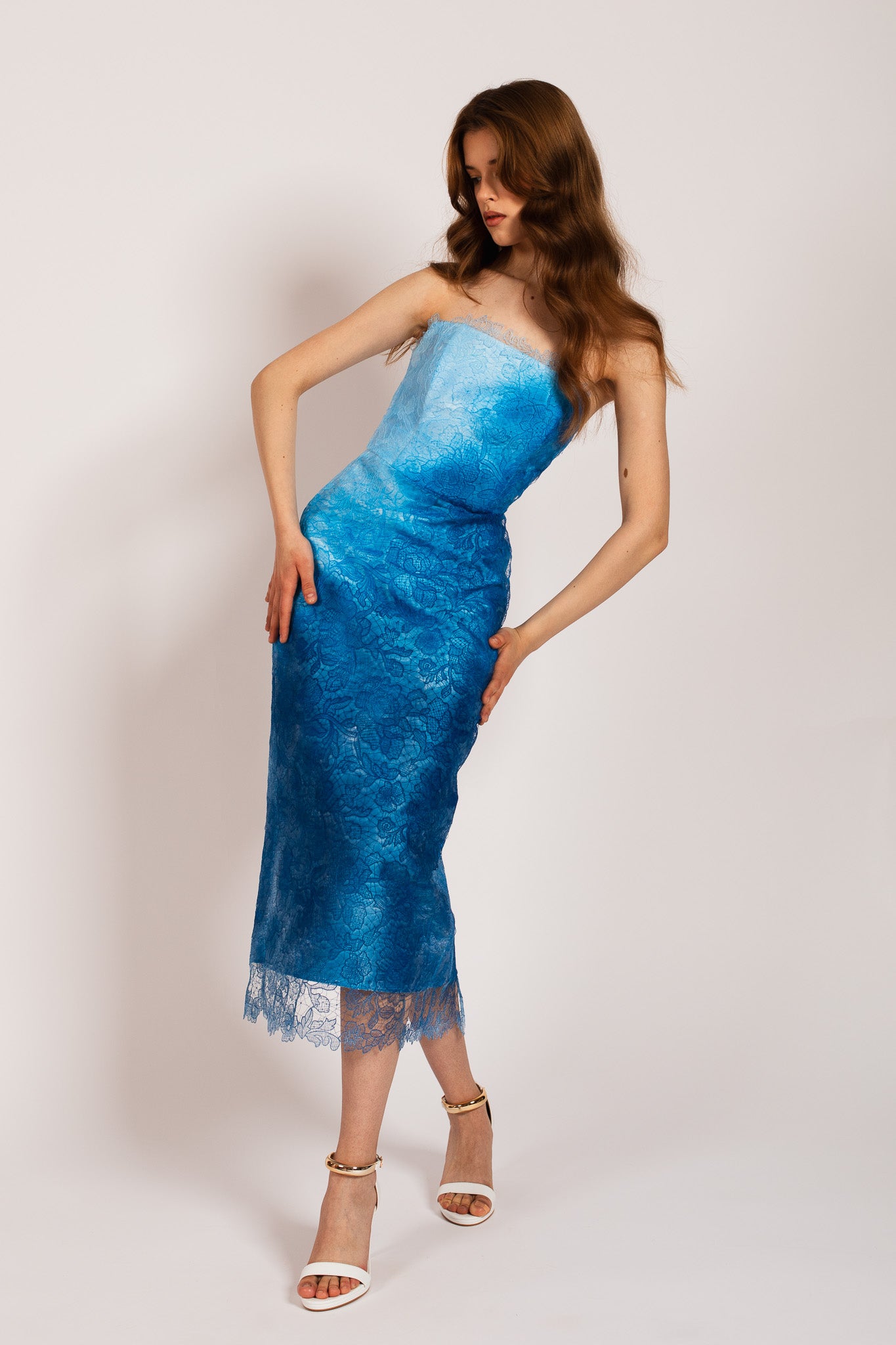 Blue Fleur Sauvage Dress