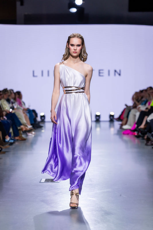 Purple Coral Flow Dress